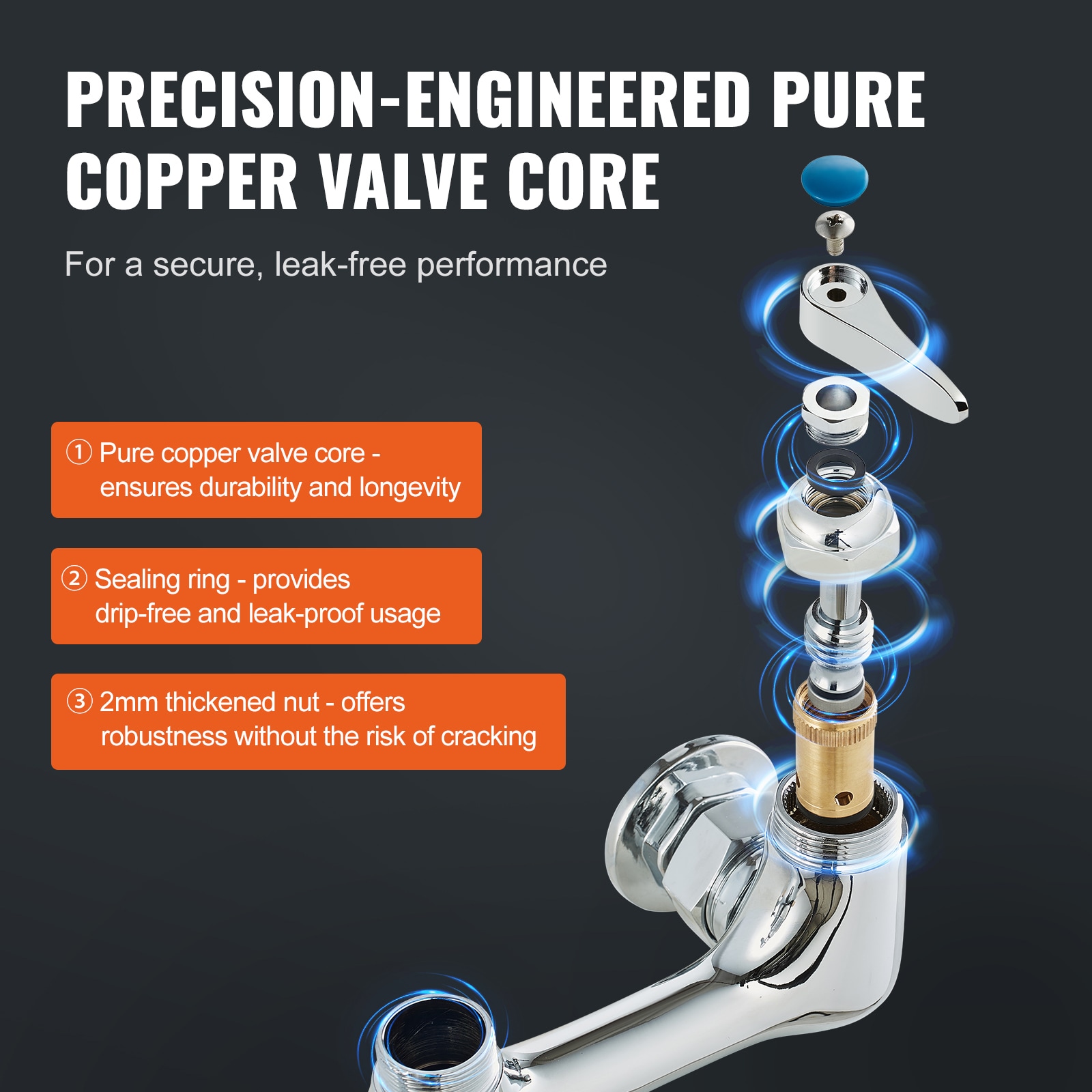 VEVOR SCBGSYCXSLTB05330V0 Kitchen-Faucets - View #3