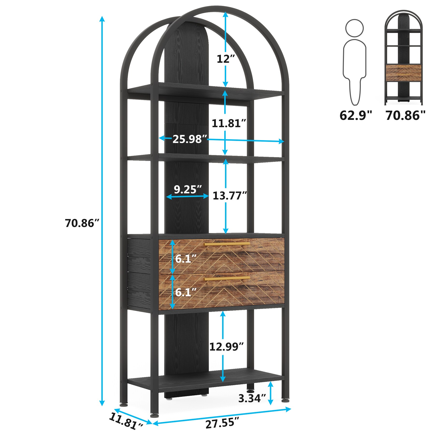 Tribesigns HOGA-XK00269 bookcases - View #6