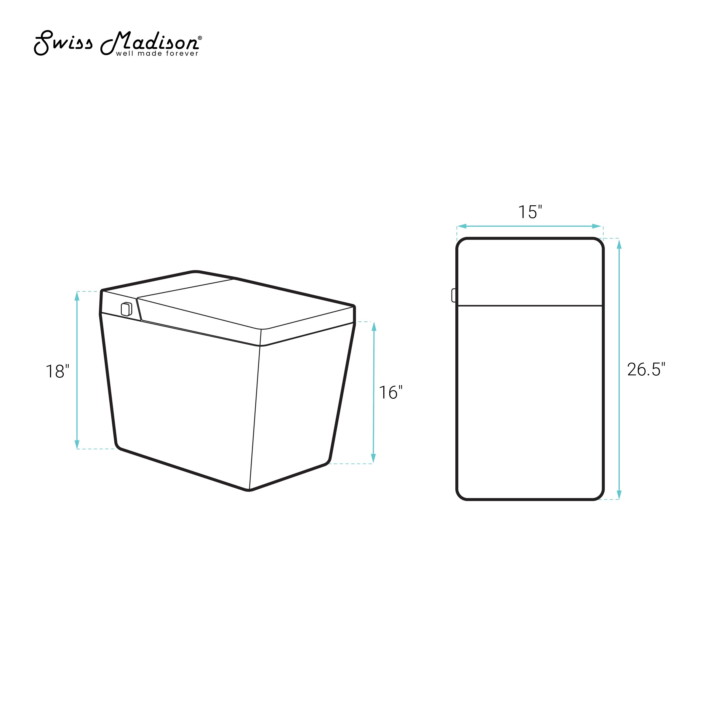 Swiss Madison SM-25-STBAS01MG toilets - View #6