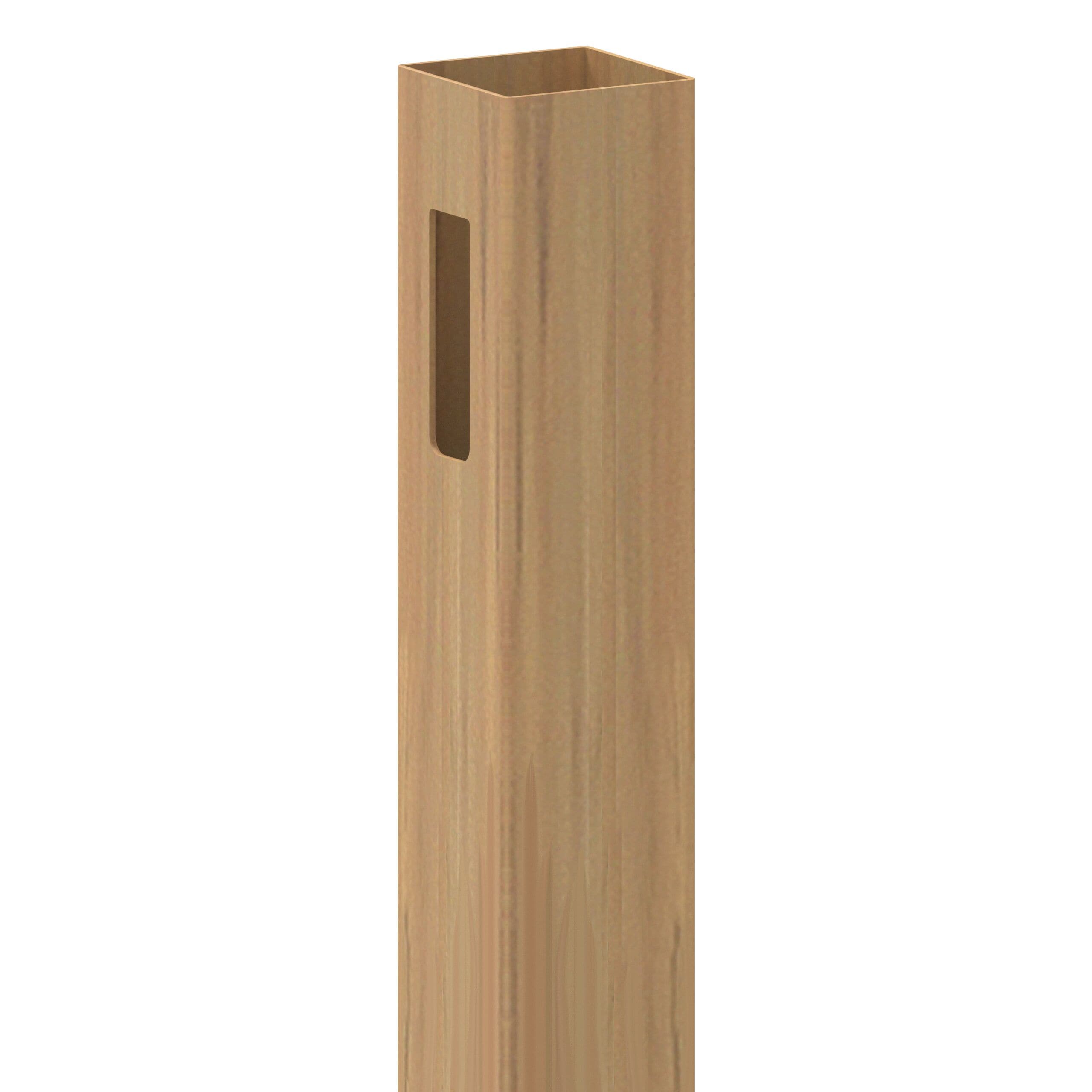 Freedom 73055354 5.5-ft H x 4-in W Woodgrain Cypress Privacy Vinyl End Fence post (Assembled)