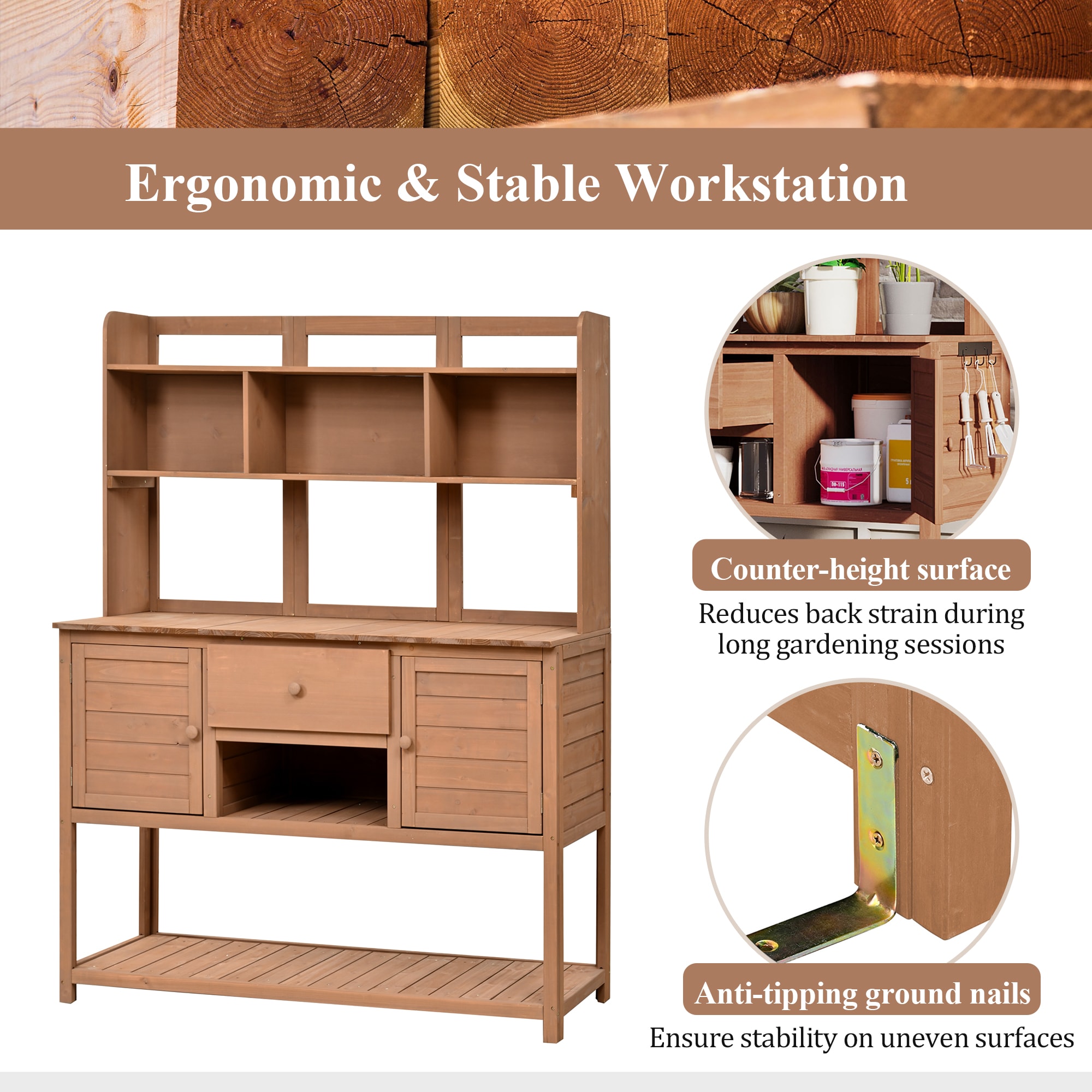 Kahomvis G243-QP717-04 Potting-Benches - View #6