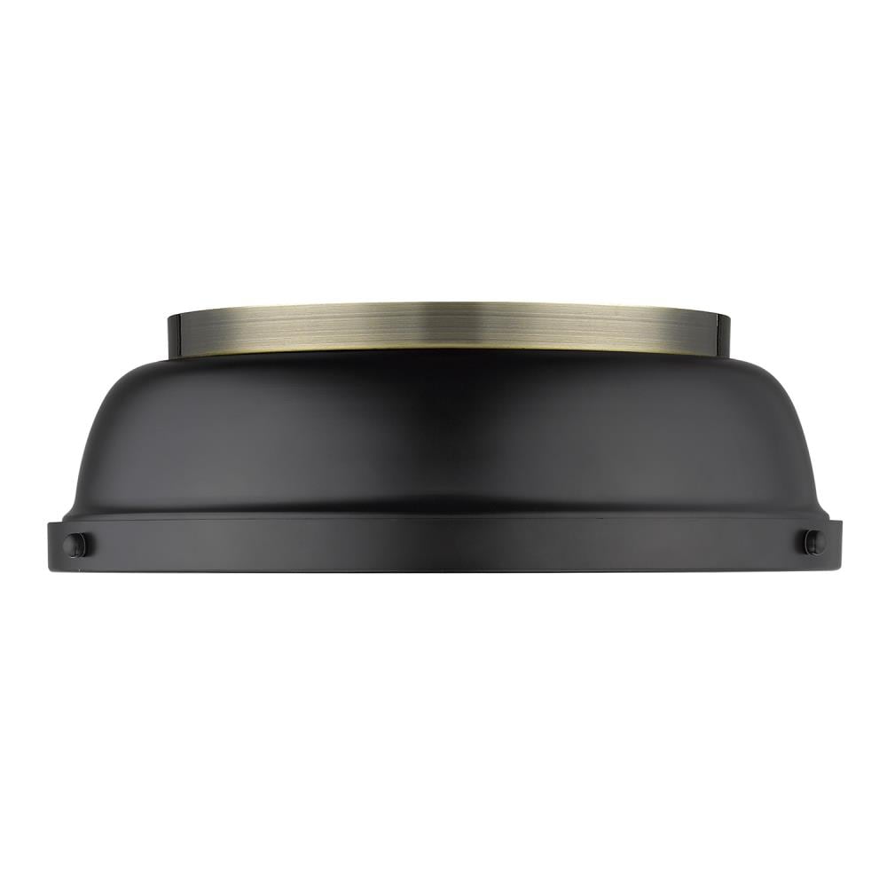 Golden Lighting 3602-14 AB-BLK flushmounts - View #3