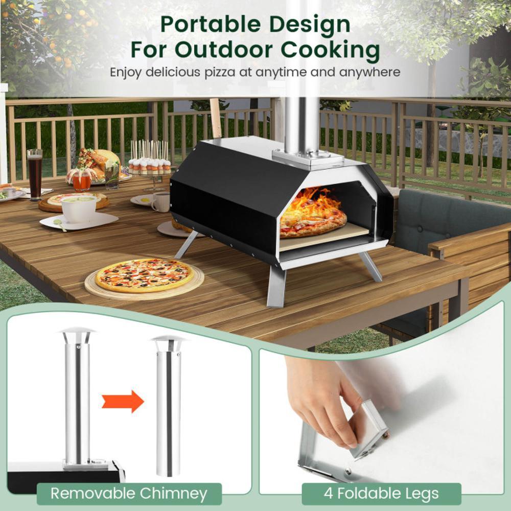 BABOOM BOM-0813BK-CO Outdoor-Pizza-Ovens - View #9