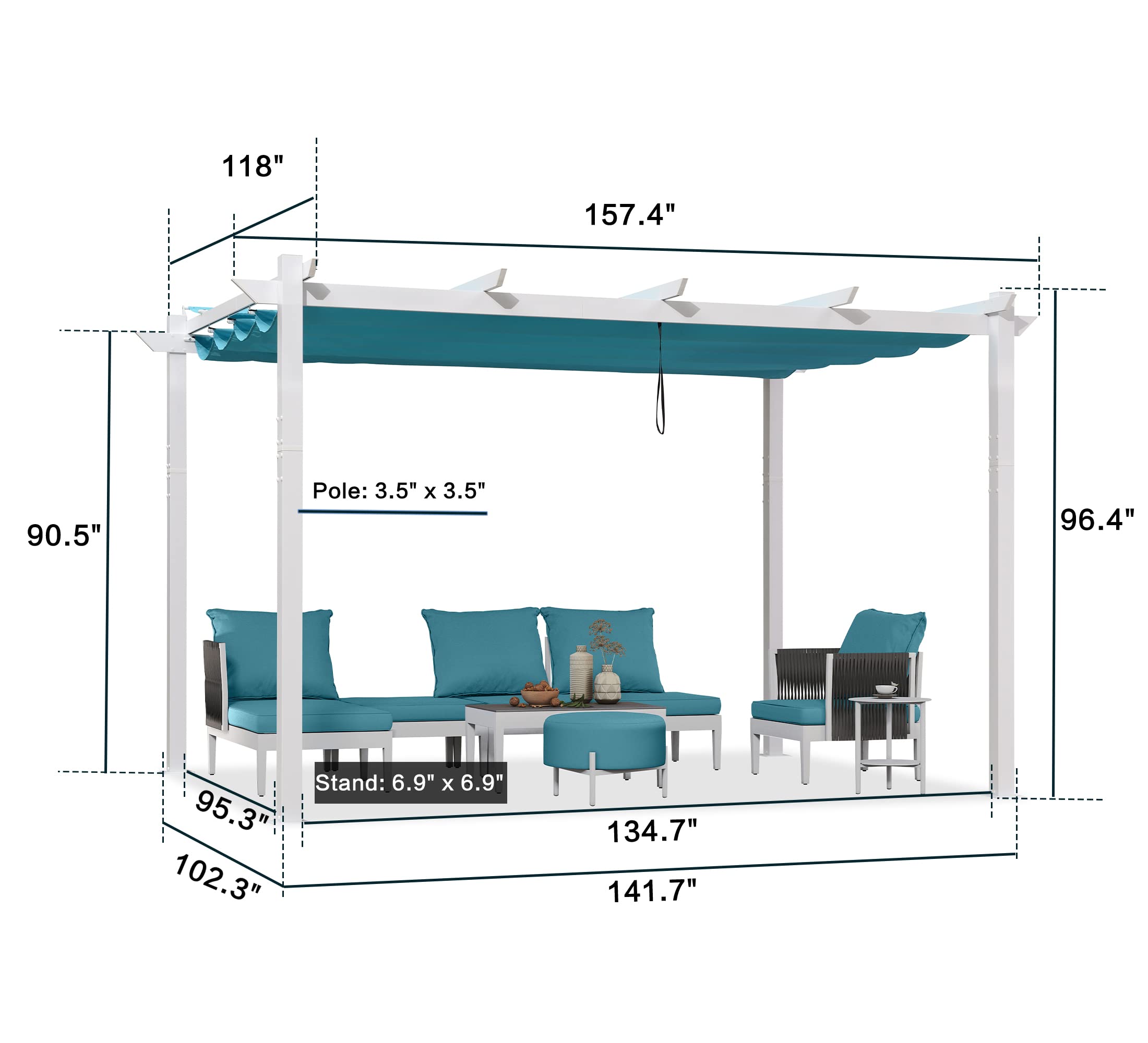 PURPLE LEAF LSDT05-PRG-BS1013-BL Pergolas-2 - View #11