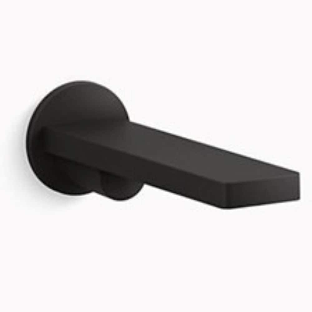 KOHLER Matte Black Universal Fit Bathtub Spout (Escutcheon Included) In ...