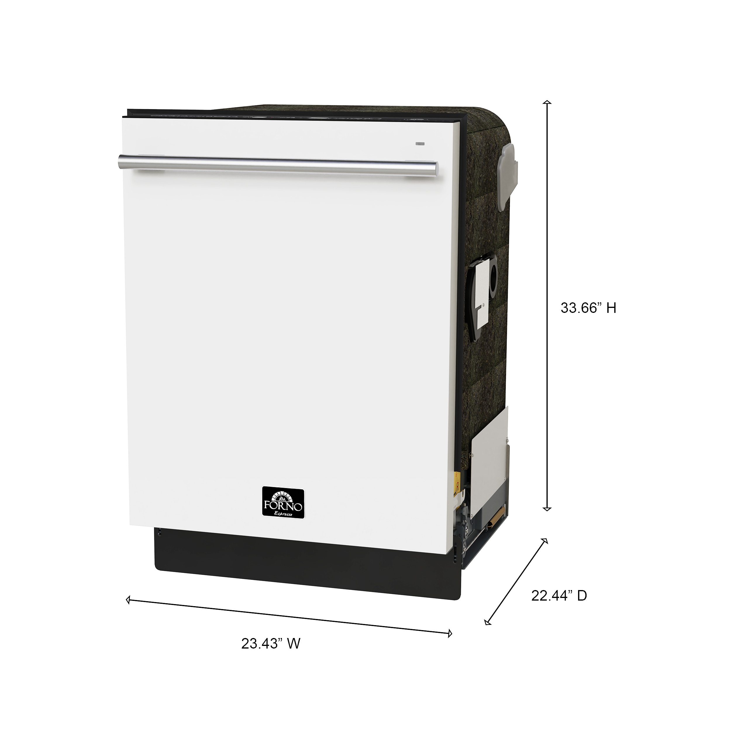 FORNO FDWBI8035-24WHT Builtin-Dish - View #5