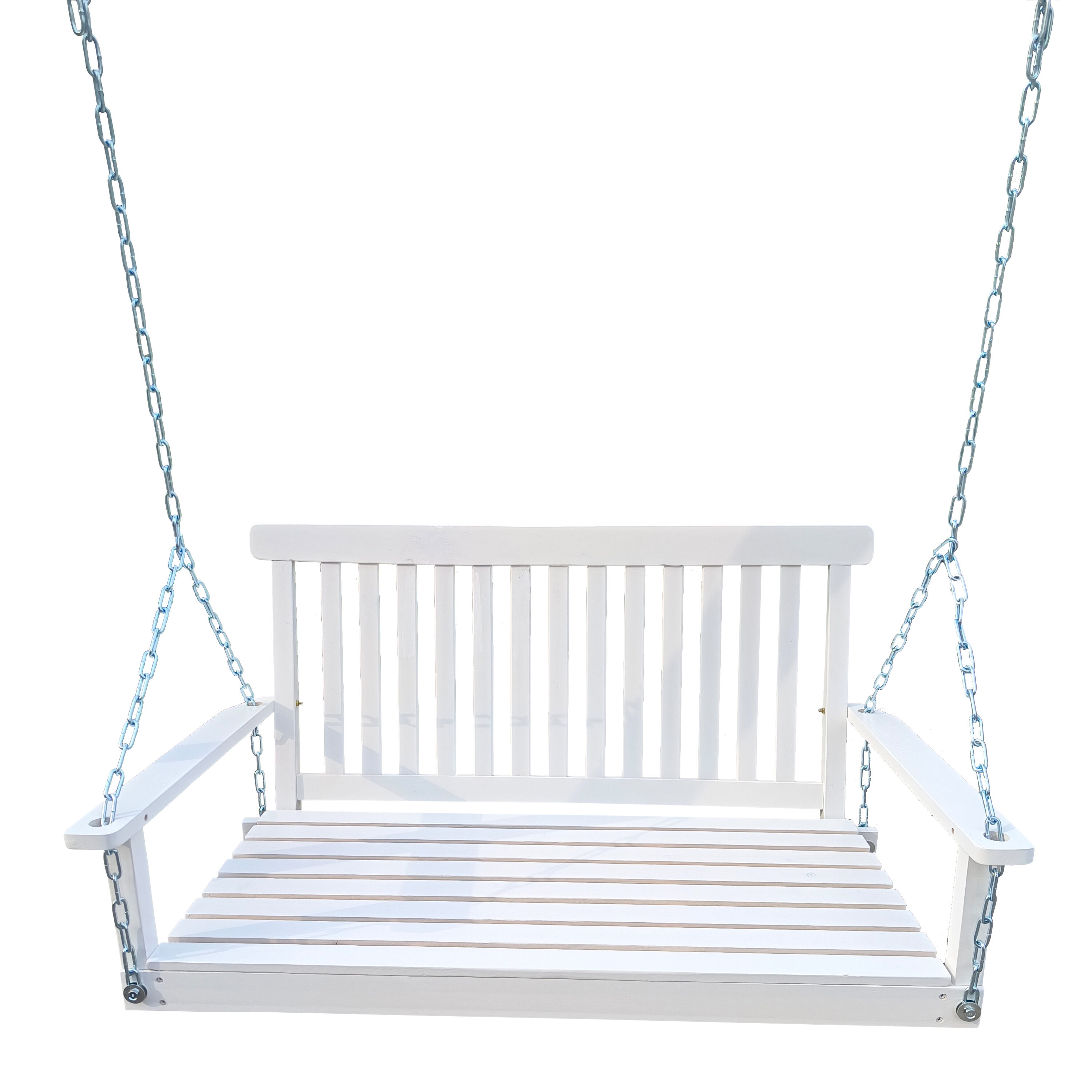 Flynama YC-V-43722 2 -person white Wood Outdoor Swing