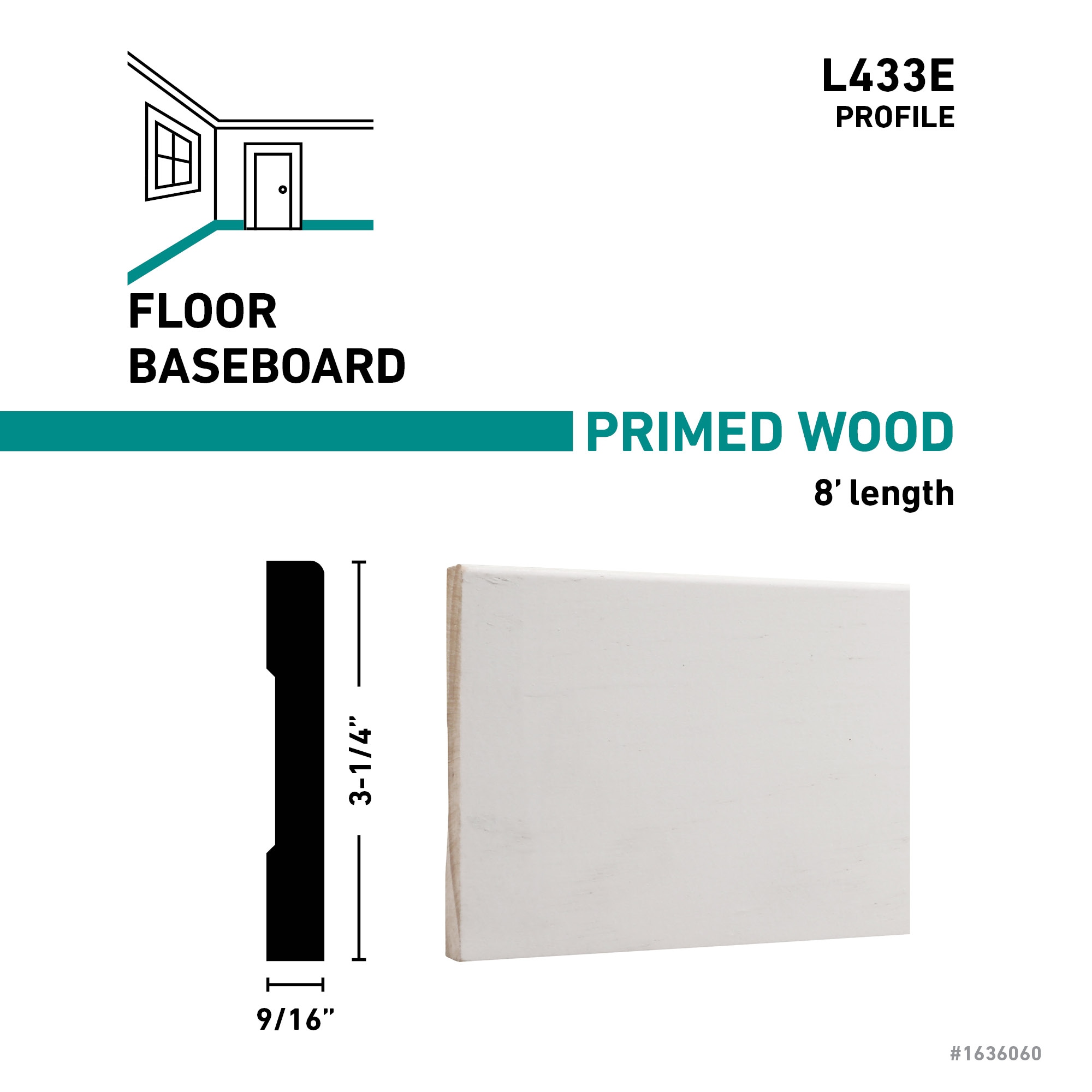 RELIABILT L433E8FJPMD Baseboard-Moulding - View #3