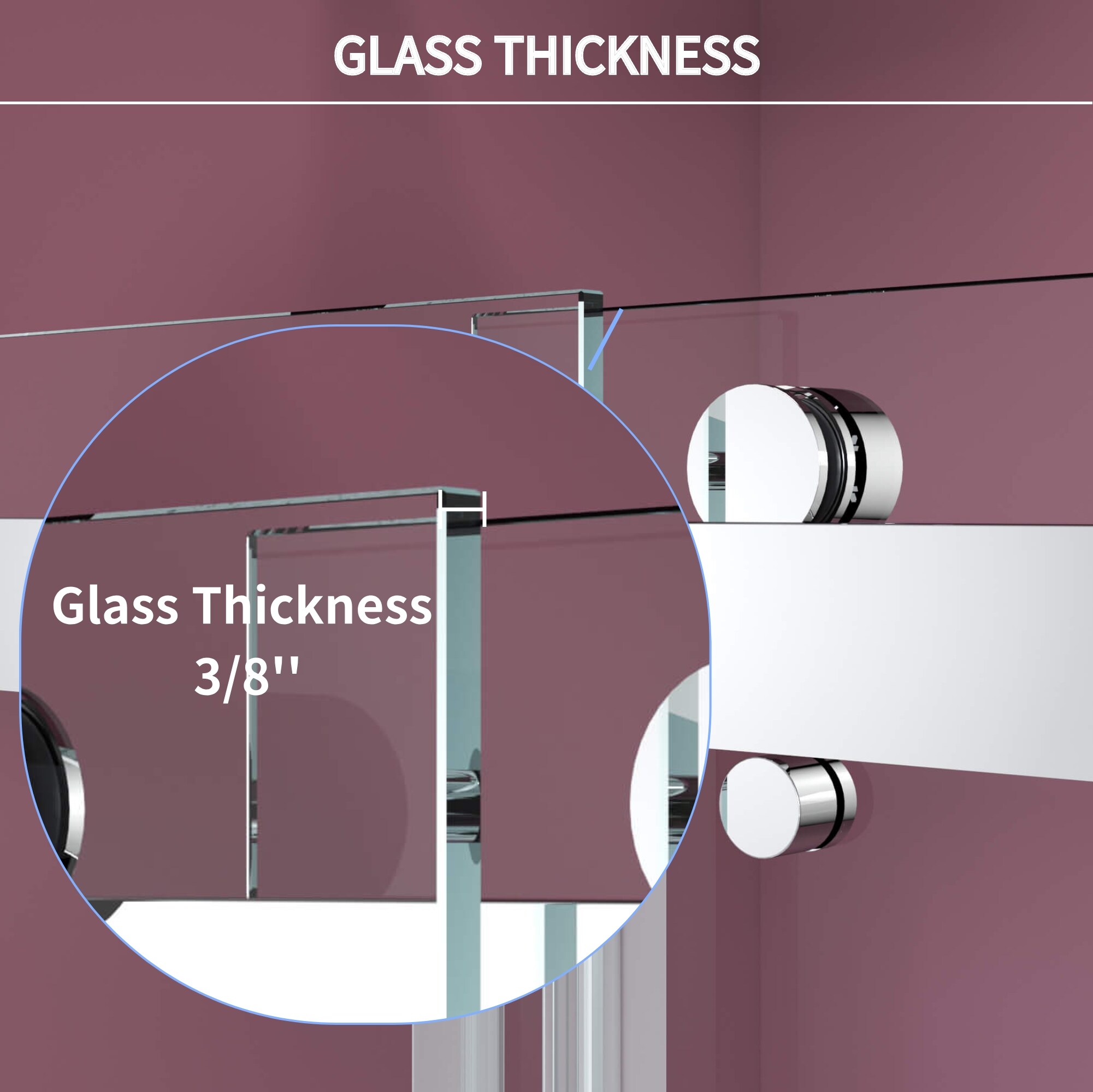 WELLFOR QPZ-TM26047 Shower-Doors - View #3