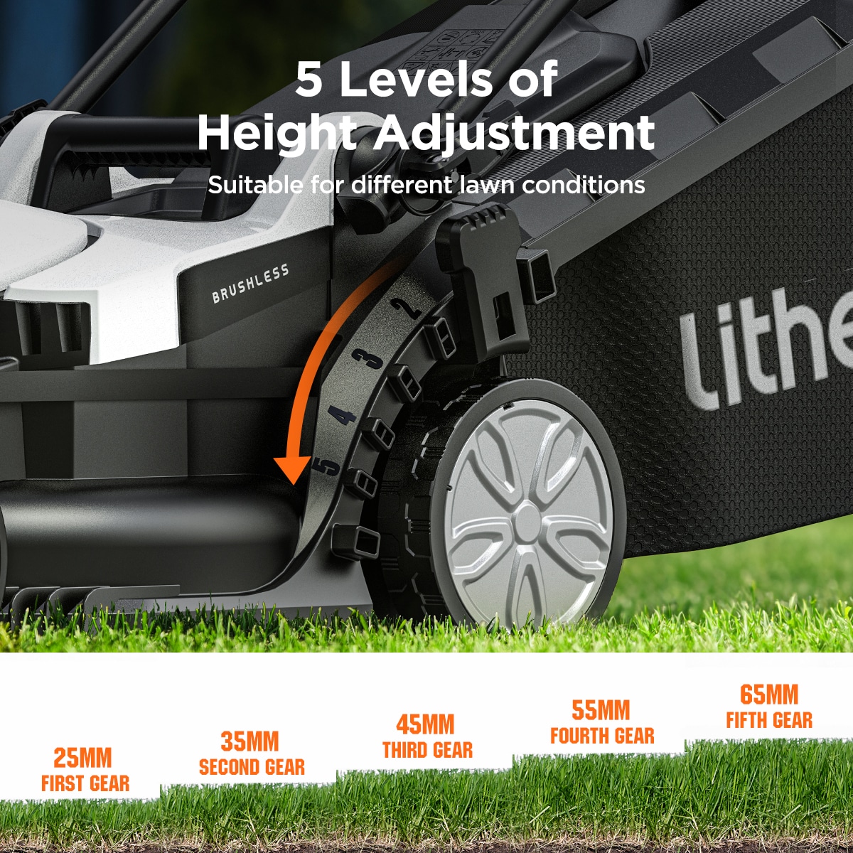 Litheli U20LM01-0A120 Cordless-Elec-Push-Mowers - View #6