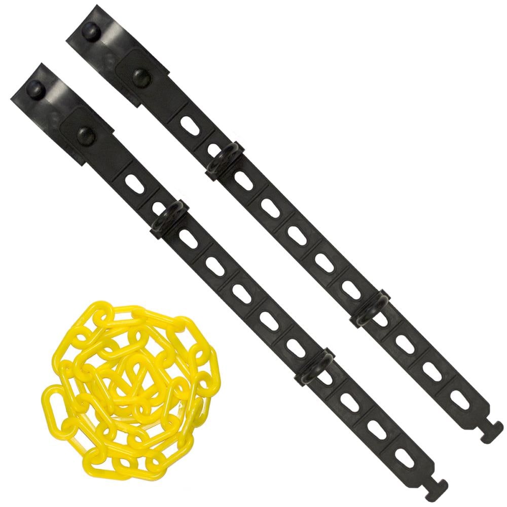Mr. Chain 97603-S25 Small Connect-ALL Kit with Two Small Connect-All Straps and 25ft of 2-inch Yellow Plastic Chain