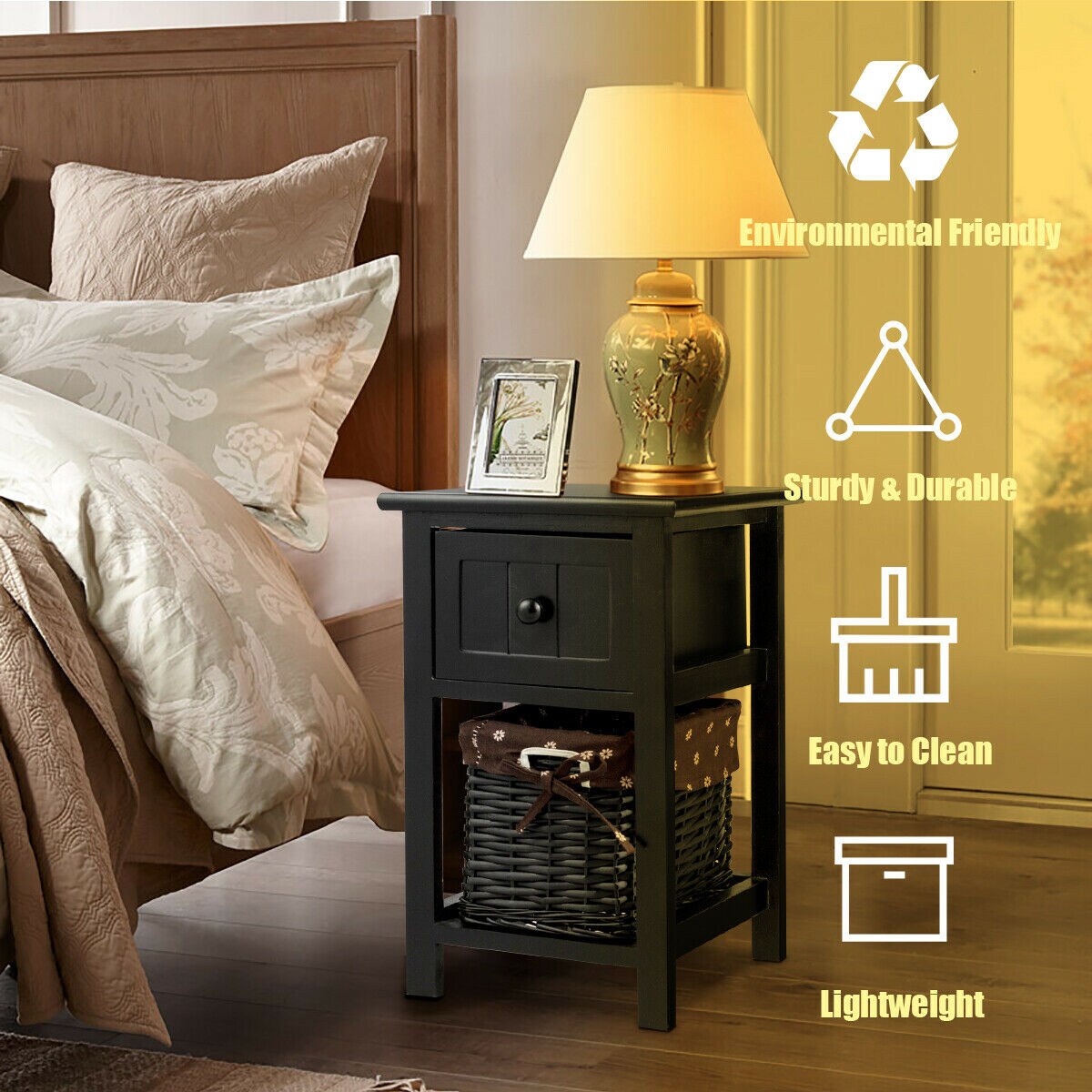 CASAINC HYSN-53787BK-2 End-Tables - View #3