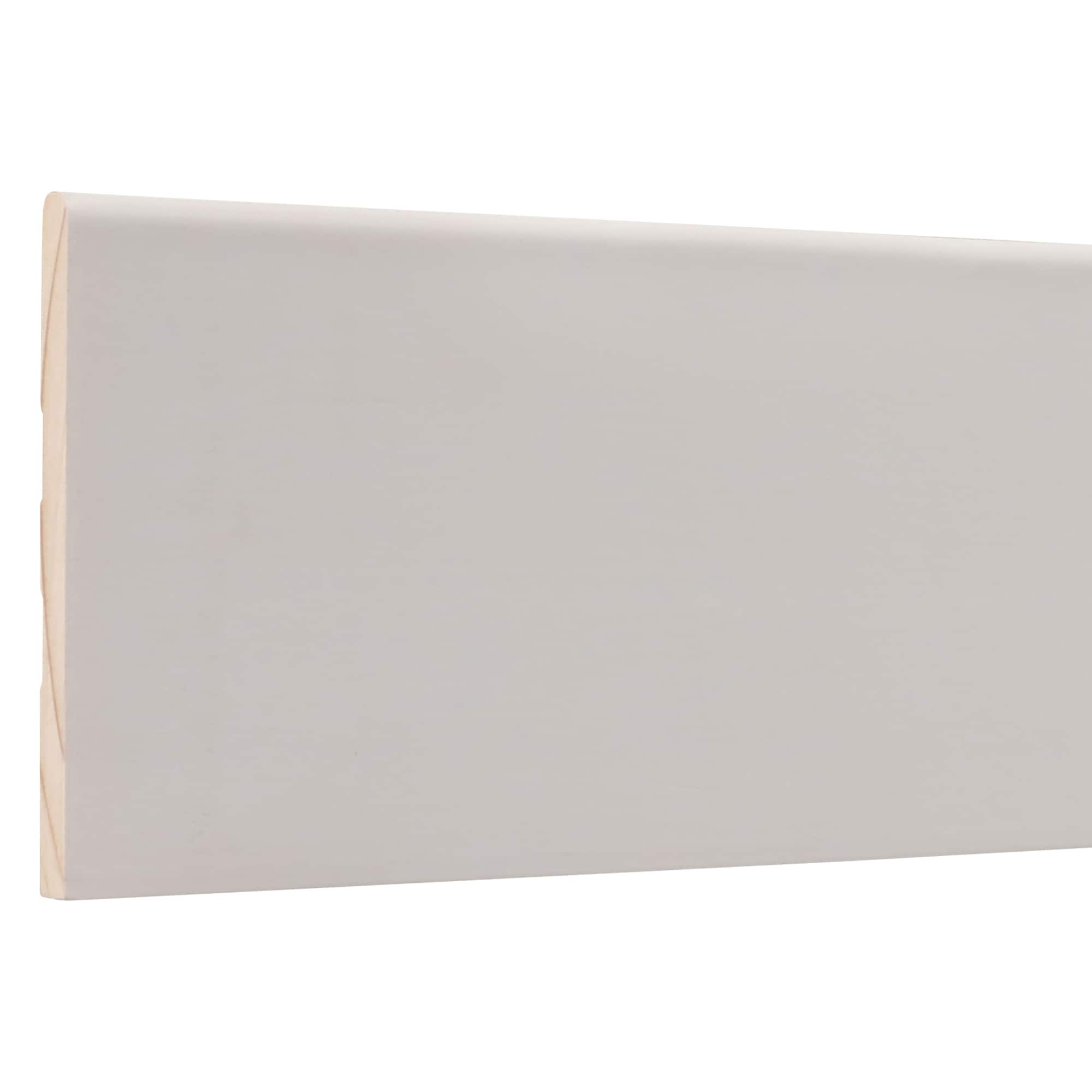 allen + roth L433E8FJPWH 9/16-in x 3-1/4-in x 8-ft Craftsman Painted MDF 433E Baseboard Moulding