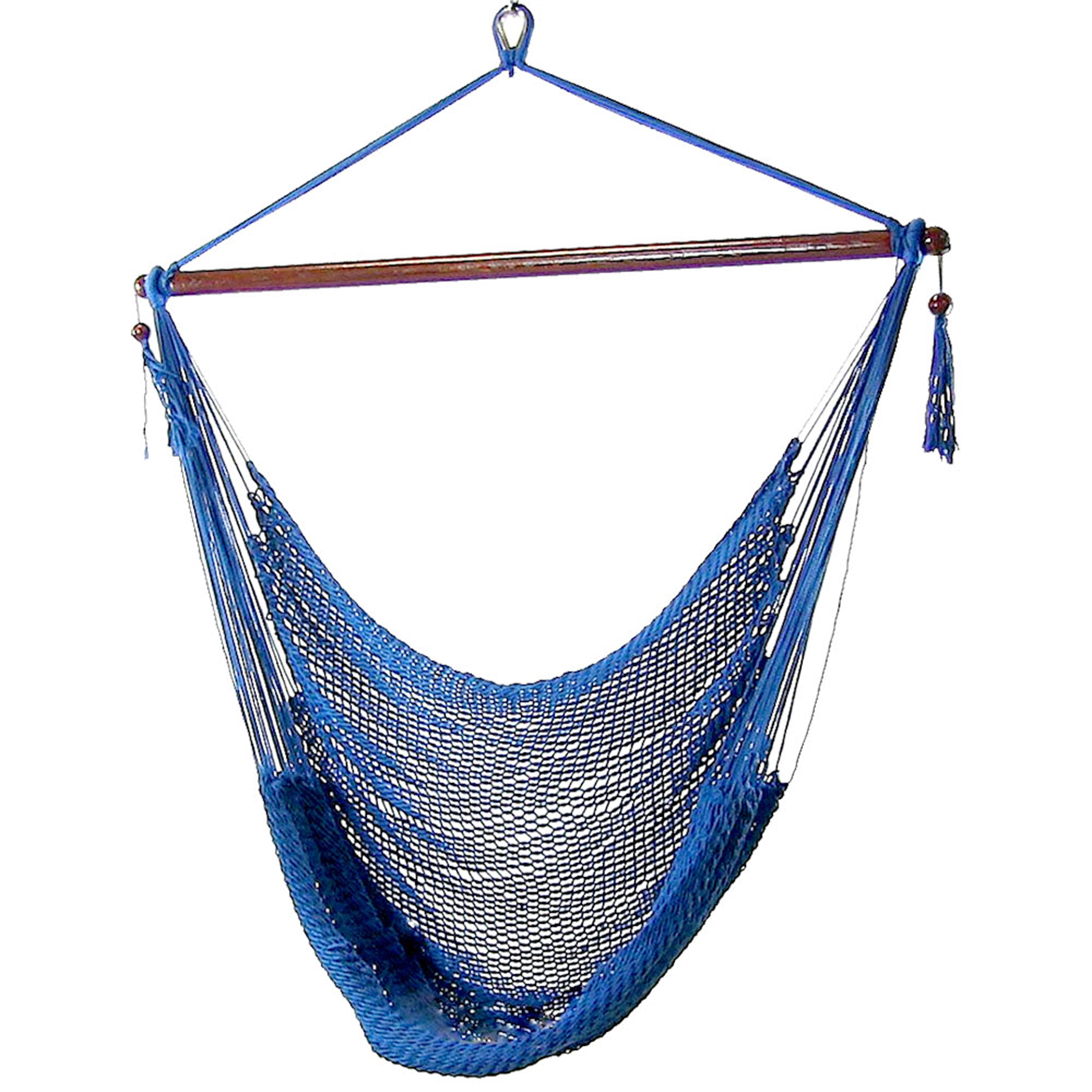 Sunnydaze Decor LY-CHC-BL Blue Rope Hammock chair