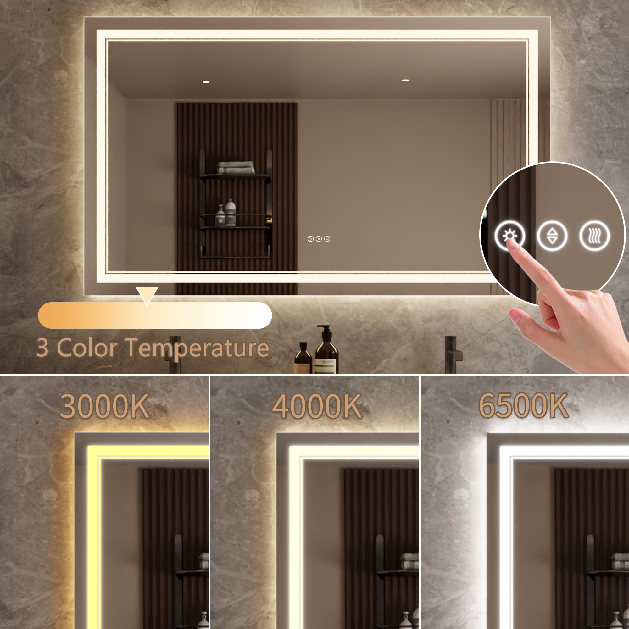 Bayfeve BFXB-14S3660-MIR Framed-Bath-Mirrors - View #11