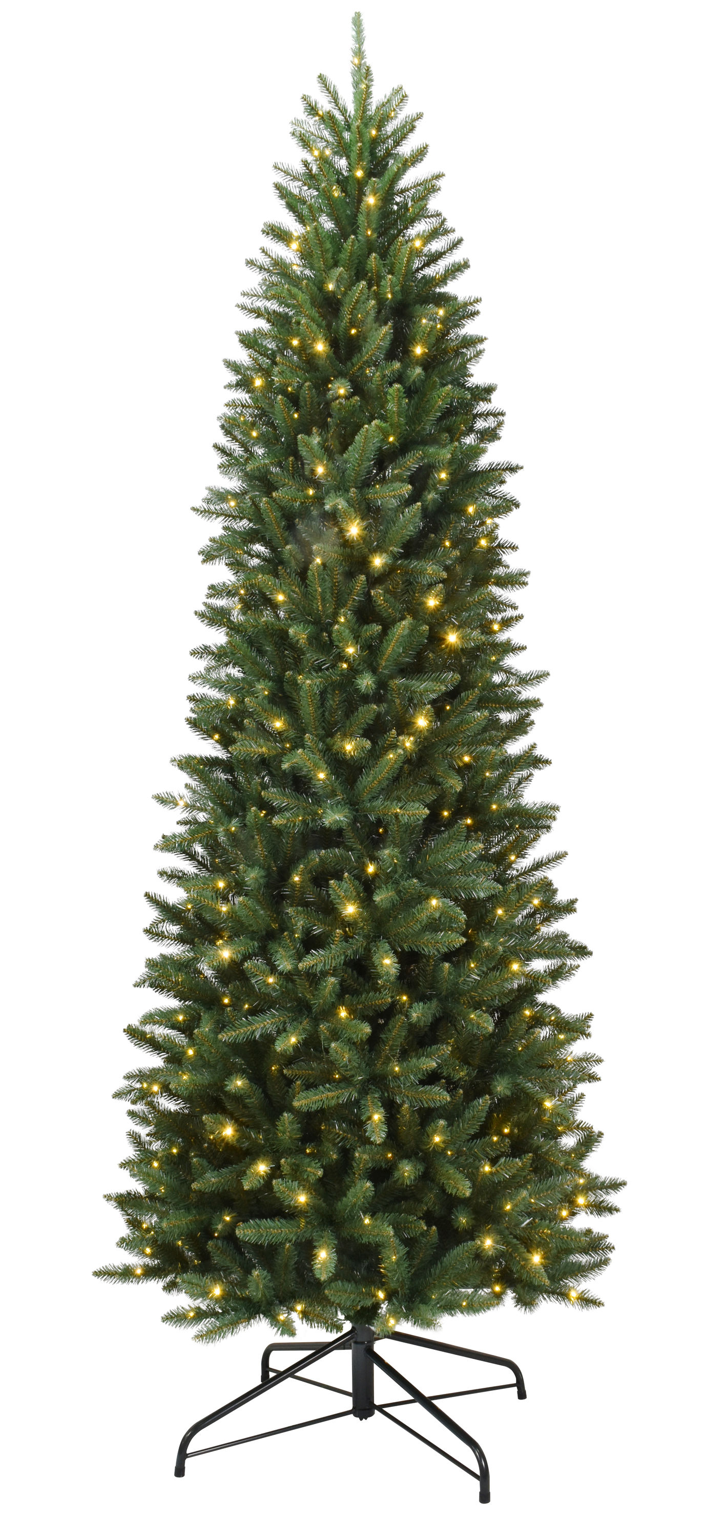Holiday Living LCR18-01-90RLW52 9-ft Pre-lit Pencil Artificial Christmas Tree with LED Lights