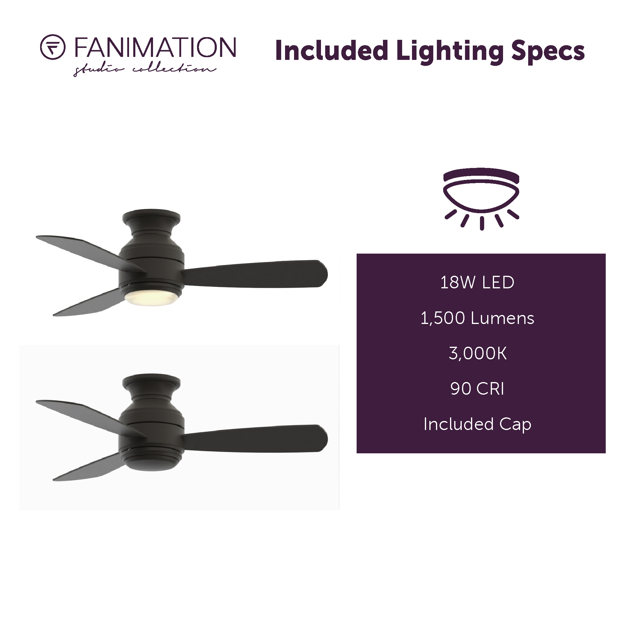 Fanimation Studio Collection LP8347BLGR Ceiling-Fans - View #9