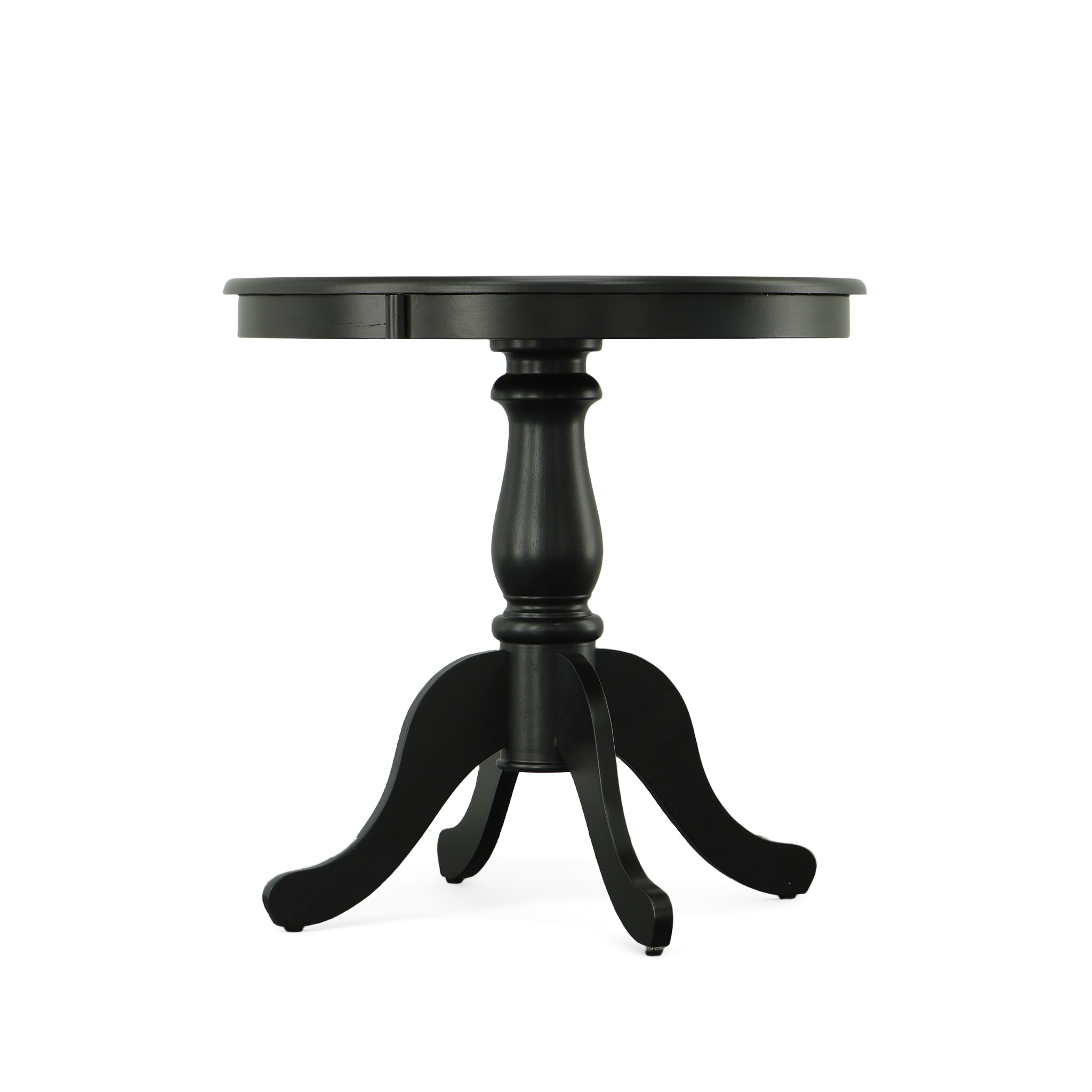 Fairview 30" Dark Wood Round Pedestal Dining Table