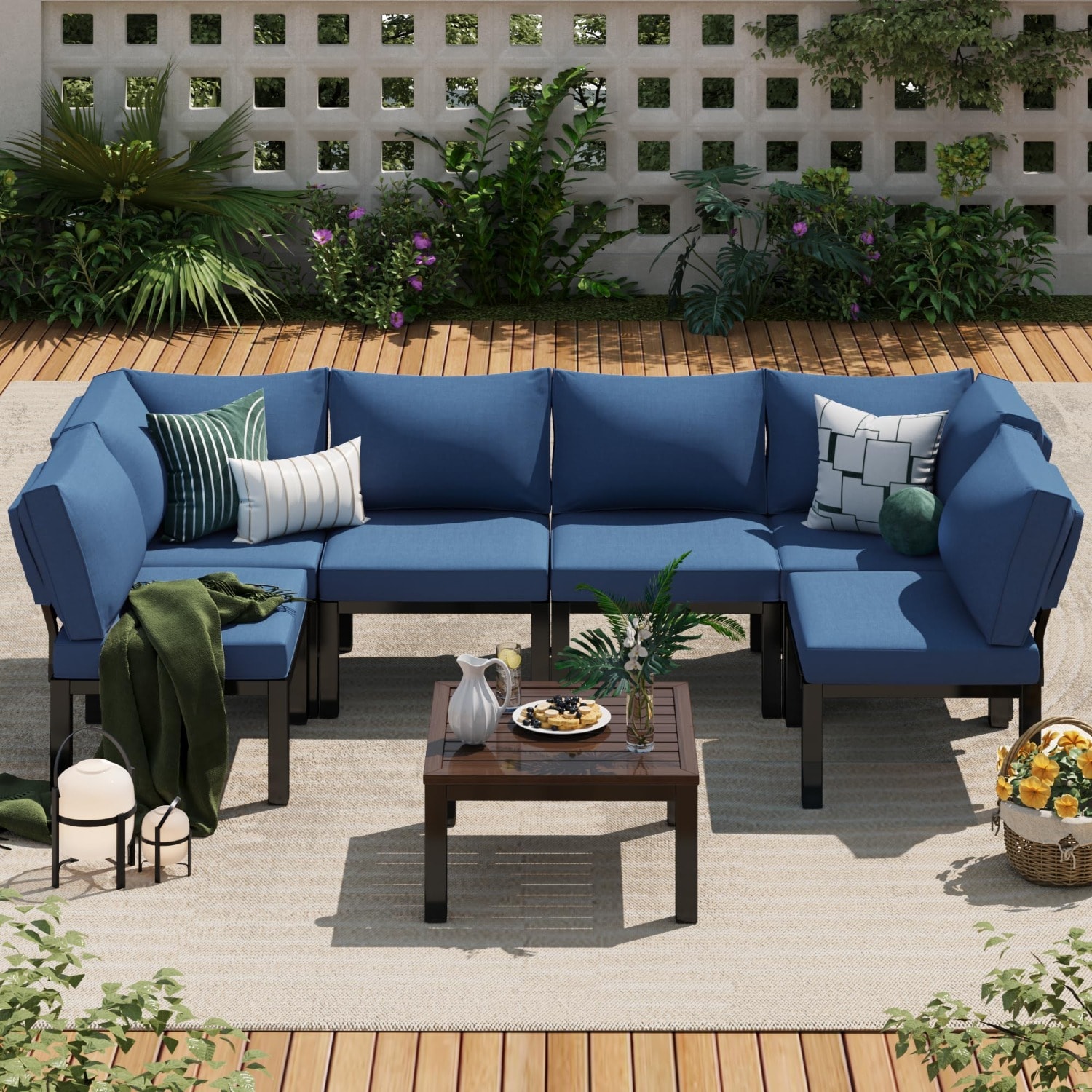 AECOJOY 16077BU-LS01 Patio-Sofas-Daybeds - View #2