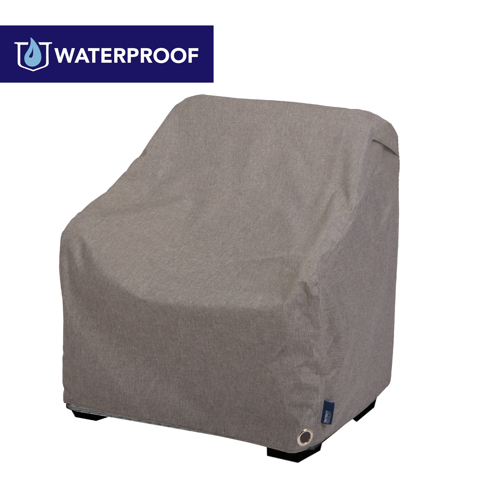 Modern Leisure Garrison Heather Gray Polyester Patio Furniture Cover For Conversation chair
