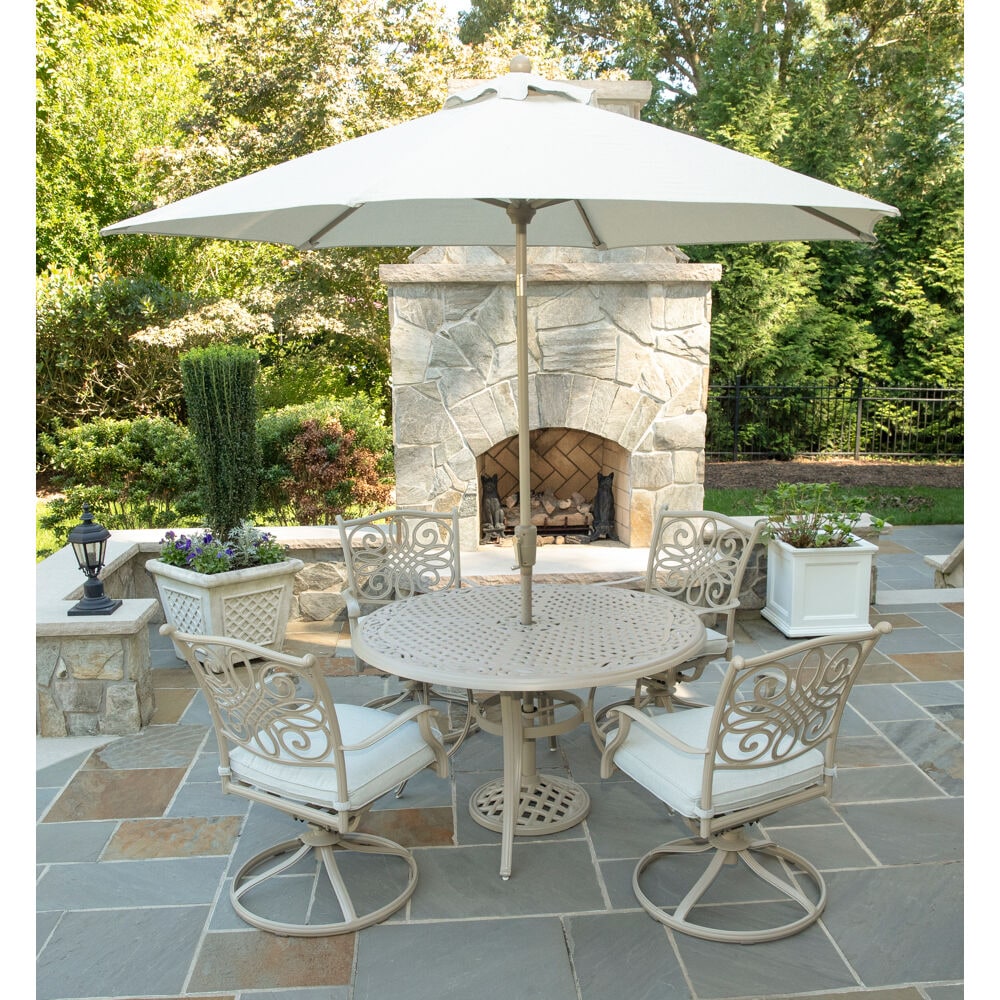 Hanover TRADDNSD5PCSW4-BE-SU Patio-Dining-Sets - View #15