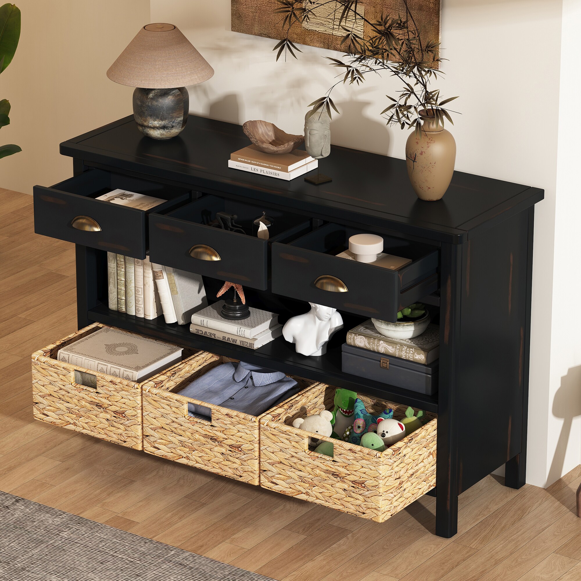 SINOFURN SYA330207BK Console-Sofa-Tables - View #2