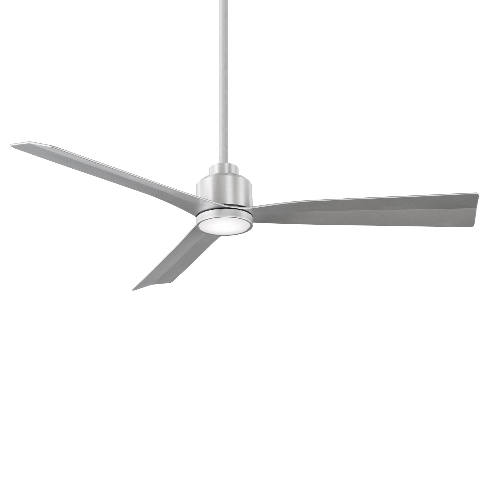 WAC Lighting Clean 52-in Matte black Integrated LED Indoor/Outdoor Smart Ceiling Fan with Light and Remote (3-Blade) F-003L-MB Sansujyuku sansujyuku.com