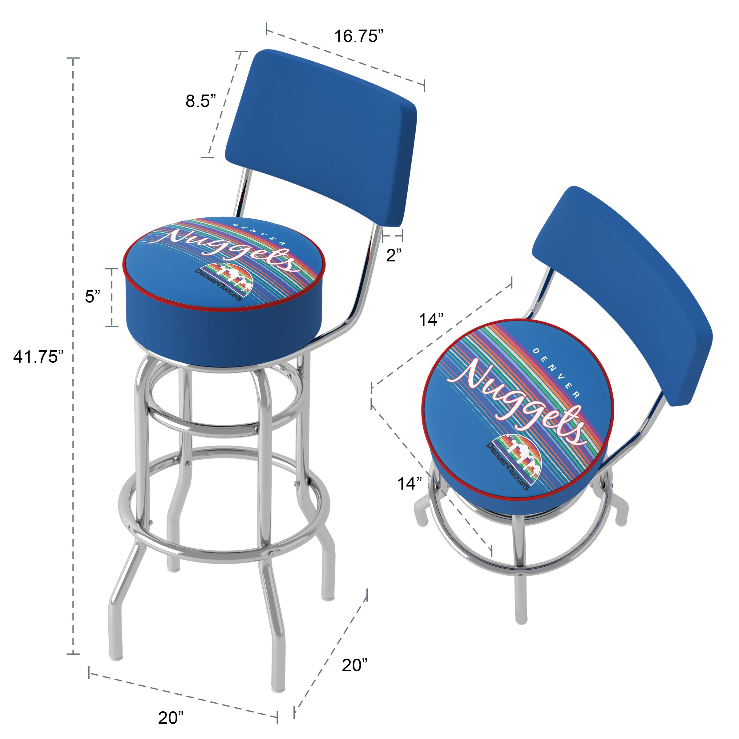 Trademark Gameroom NBA1100HC-DN-TWN stools - View #6