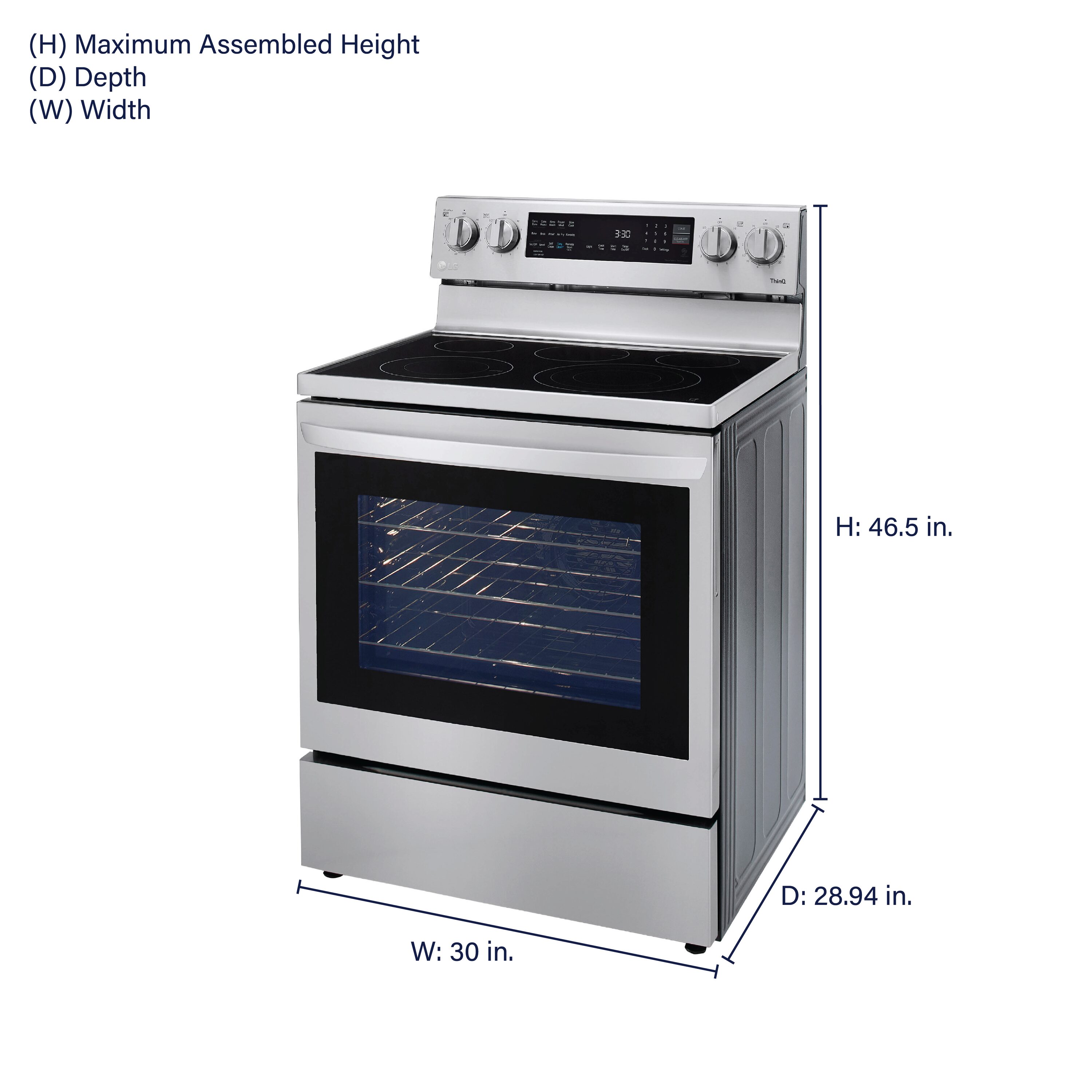 LG LREL6325F Freestanding-Electric-Ranges - View #2