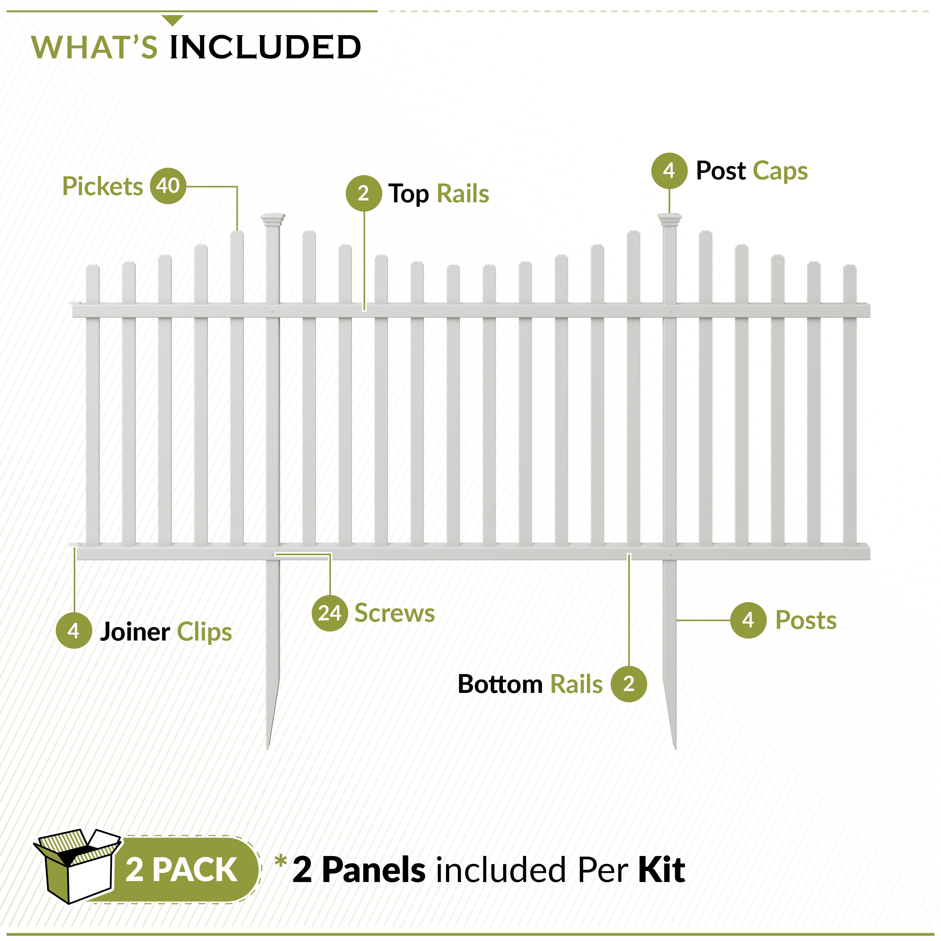 Zippity Outdoor Products ZP19018 Vinyl-Fence-Panels - View #5