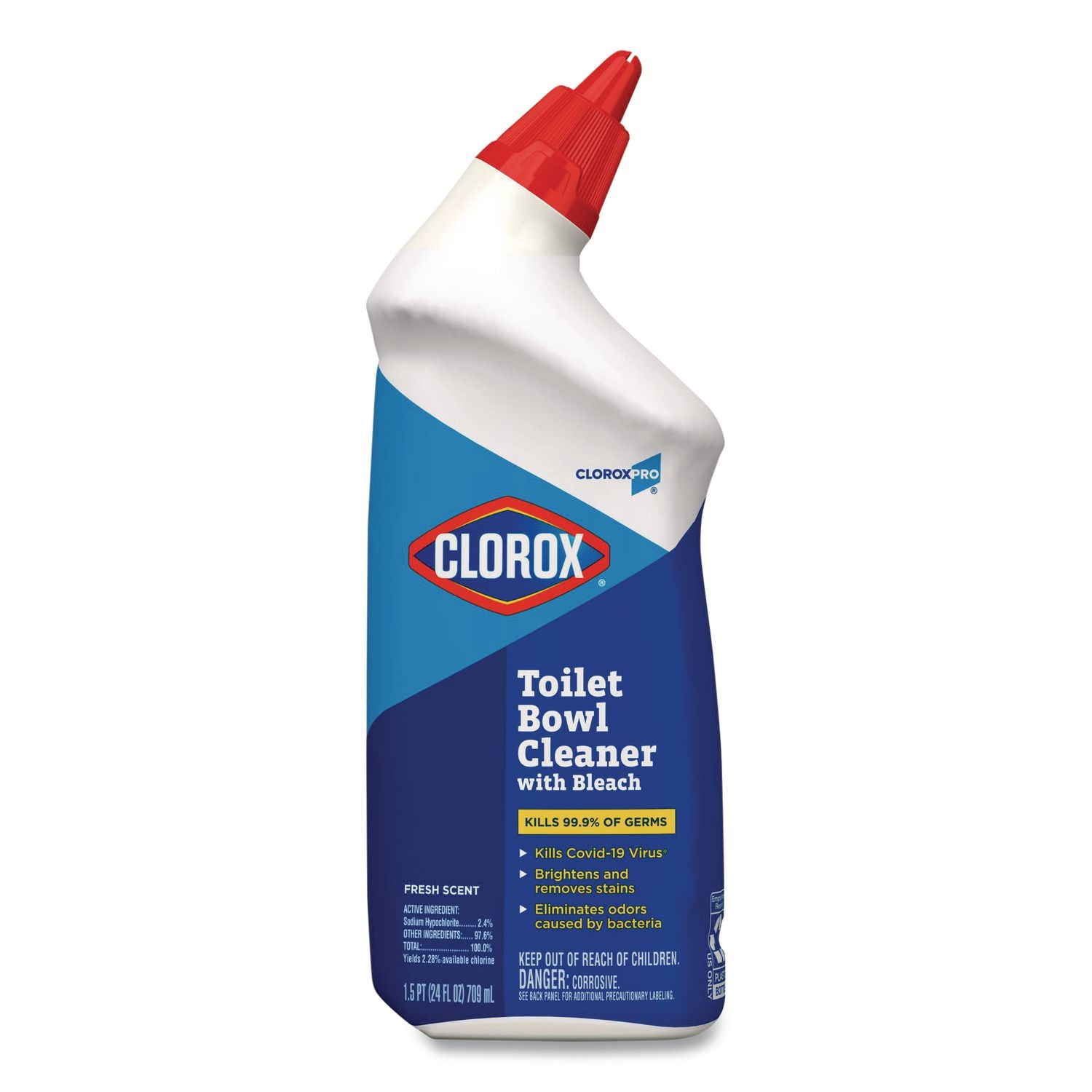 Clorox  Pro Toilet Bowl Cleaner with Bleach Fresh Scent 24 oz Bottle