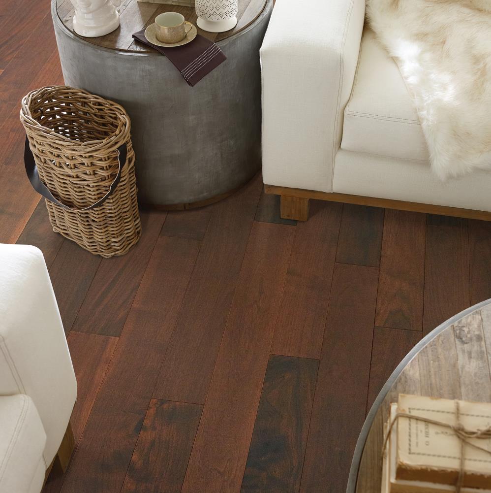 natural floors 5-in Montane Walnut Walnut Smooth/Traditional Engineered Hardwood Flooring (26.26-sq ft)