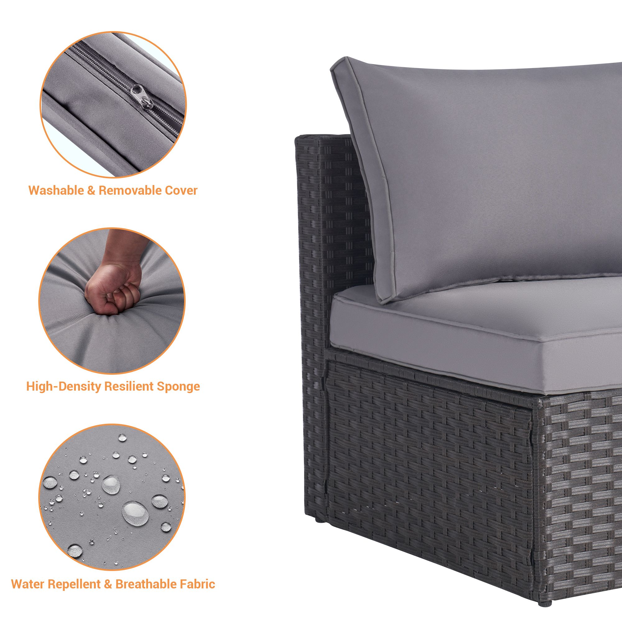 SANSTAR L-WS704-LY-V1 Patio-Conversation-Sets - View #5