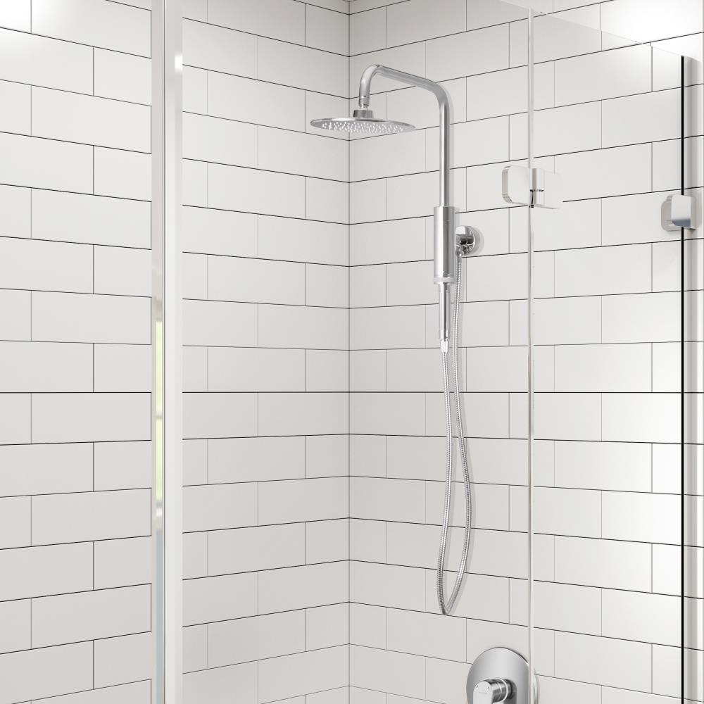 PULSE Retro Fit Chrome Shower Bar System with 2-way Diverter in the ...