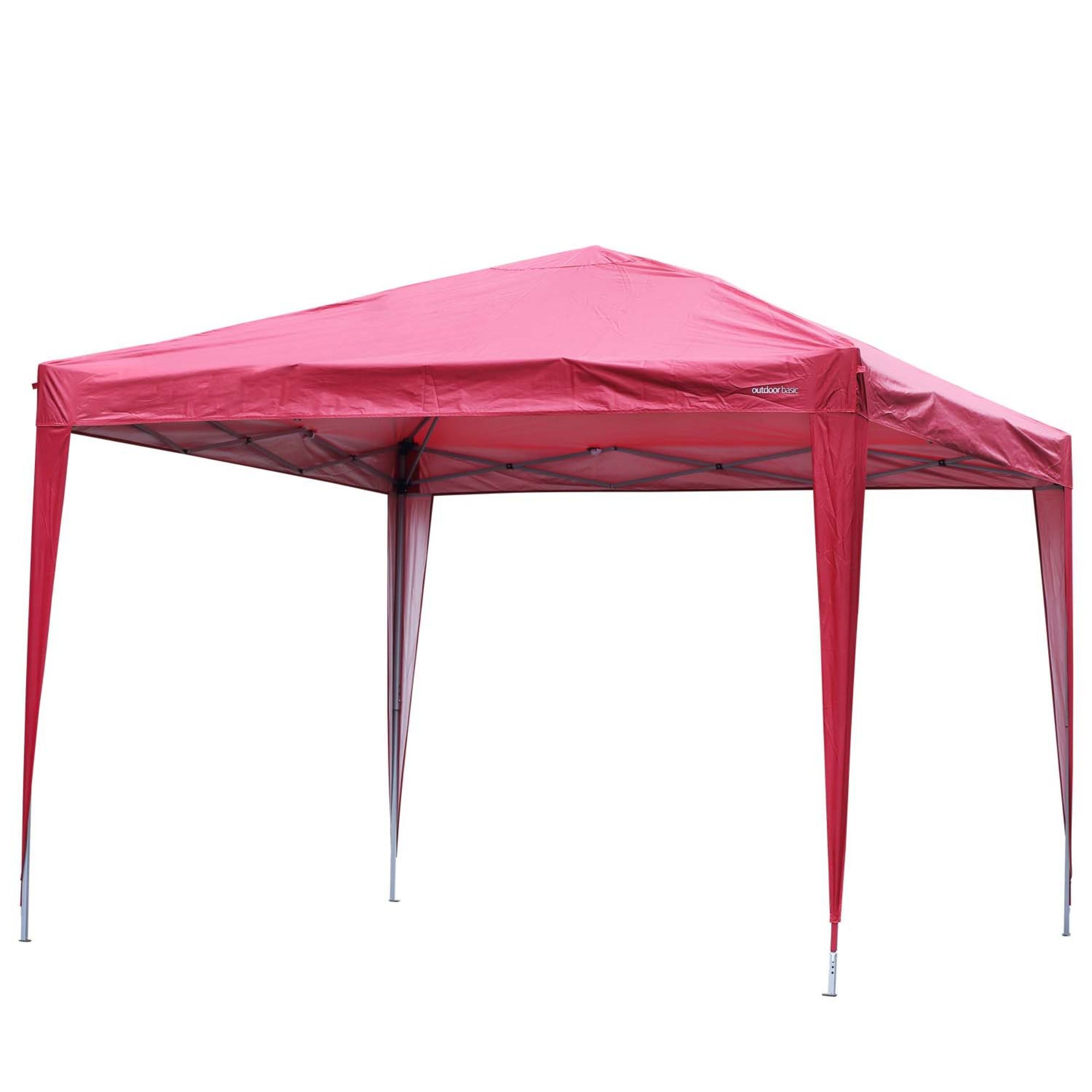 Siavonce 10 ft. x 10 ft. Red Pop-Up Tent with Waterproof UV-Resistant ...