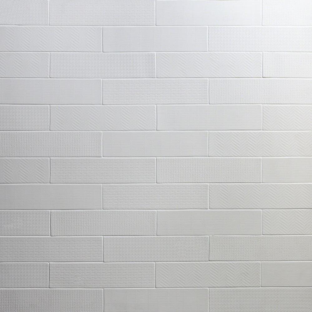 Artmore Tile Reflex 32 Pack White 3 In X 12 In Matte Porcelain Subway Floor And Wall Tile In The Tile Department At Lowes Com