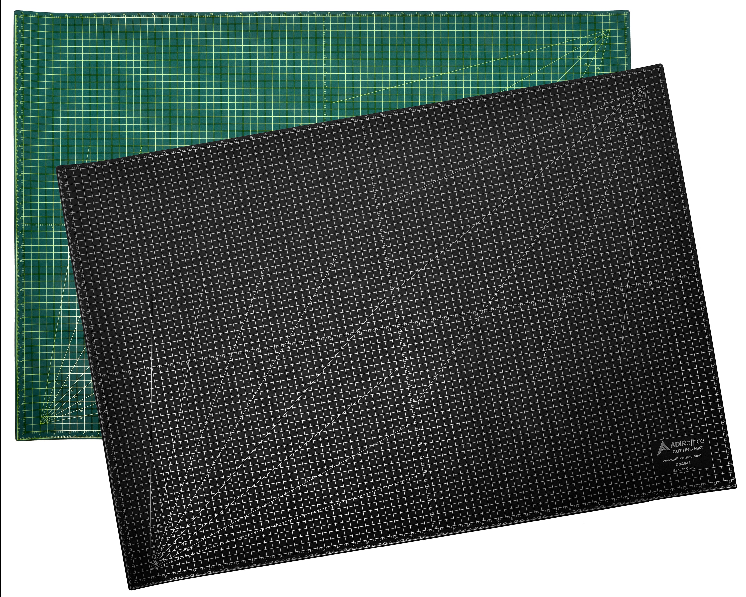 AdirOffice AdirOffice 30 in. x 42 in. Self Healing Reversible Cutting Mat,  Green/Black at