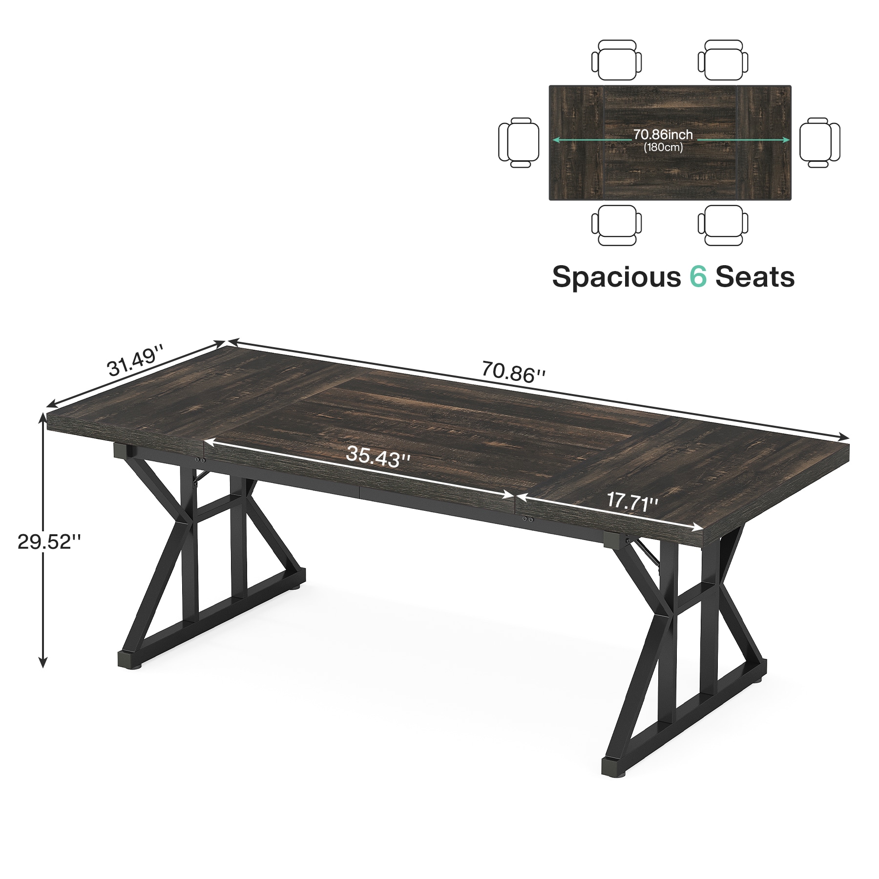 Tribesigns LWFD-JW0753 Office-Tables - View #7