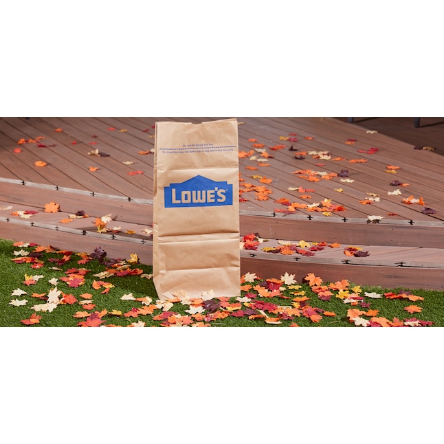 Lowe's 30 Gallon Heavy Duty Brown Paper Lawn and Refuse Bags for Home and  Garden (10 Count), Large (LOWESLL)