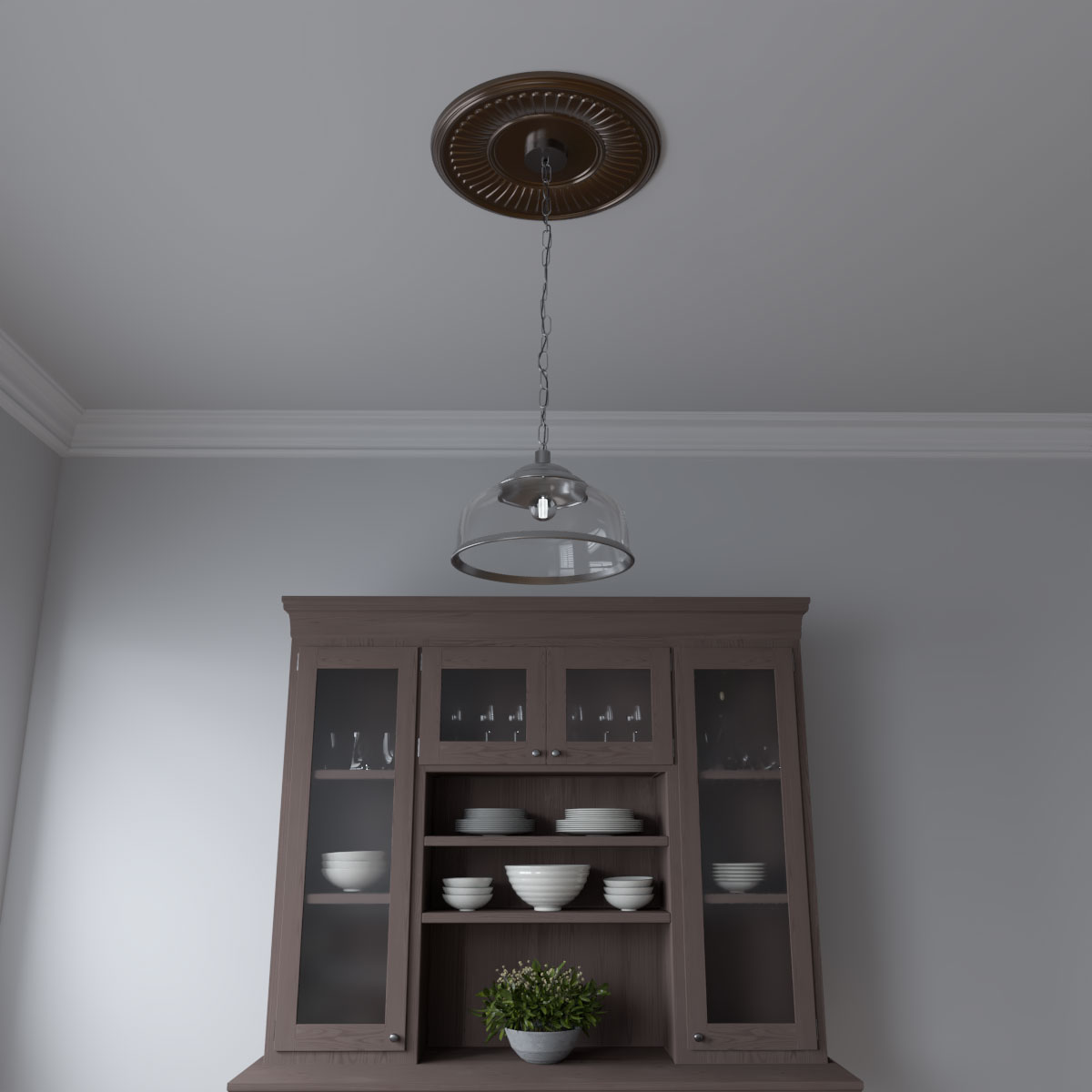 Ekena Millwork CMP19BECDC Ceiling-Medallions - View #9