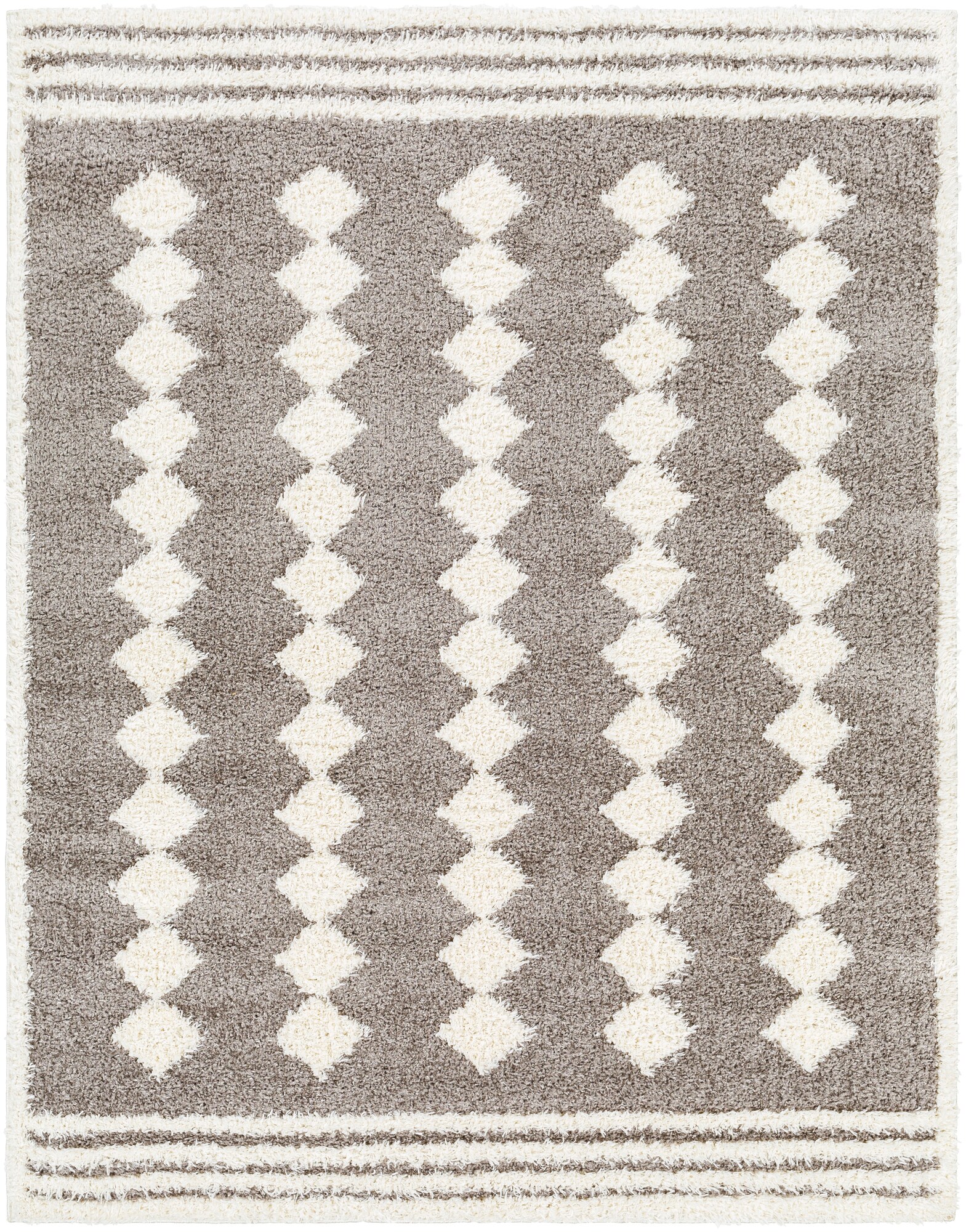 Livabliss RDO2320-71010 Rodos 8 x 10 (ft) Polyester Taupe Rectangular Indoor Geometric Mid-Century Modern Area rug