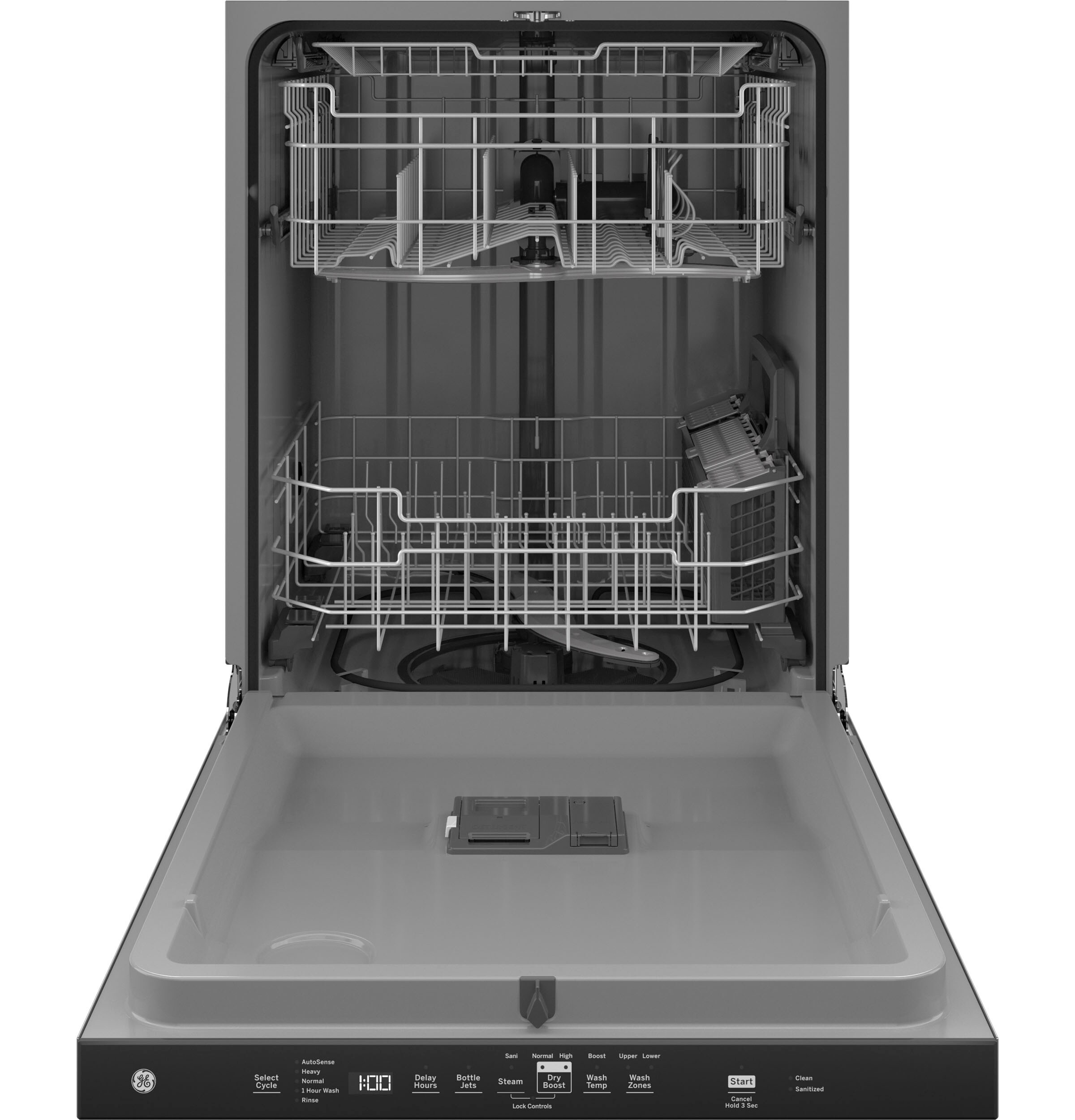 GE Dry Boost Top Control 24-in Built-In Dishwasher With Third Rack (Fingerprint-resistant Stainless Steel) ENERGY STAR, 50-dBA