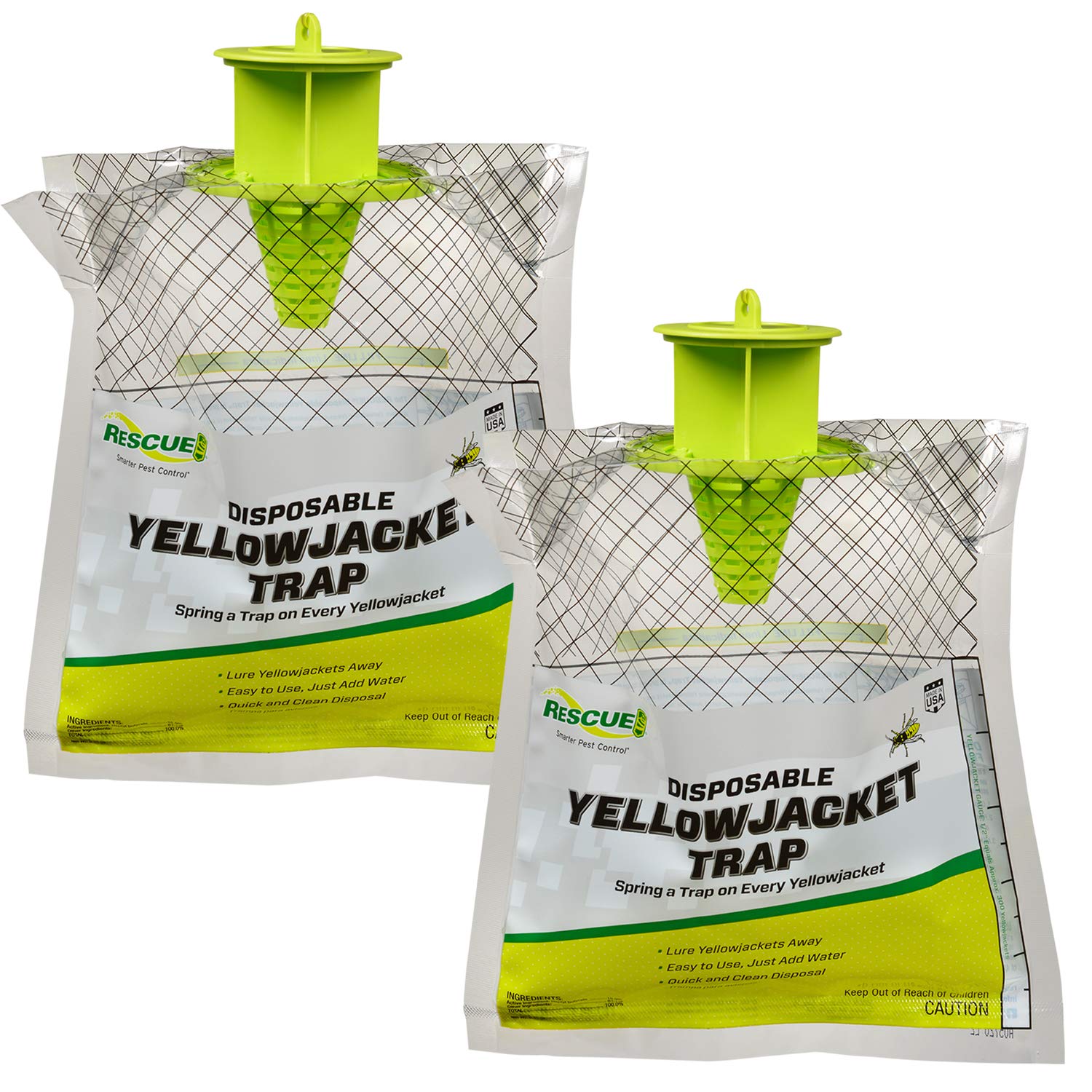 RESCUE! SFP-SL-YJTD-W-2PK RESCUE Disposable Yellowjacket Trap - Effective Mountain and Pacific Formula - 2 Pack