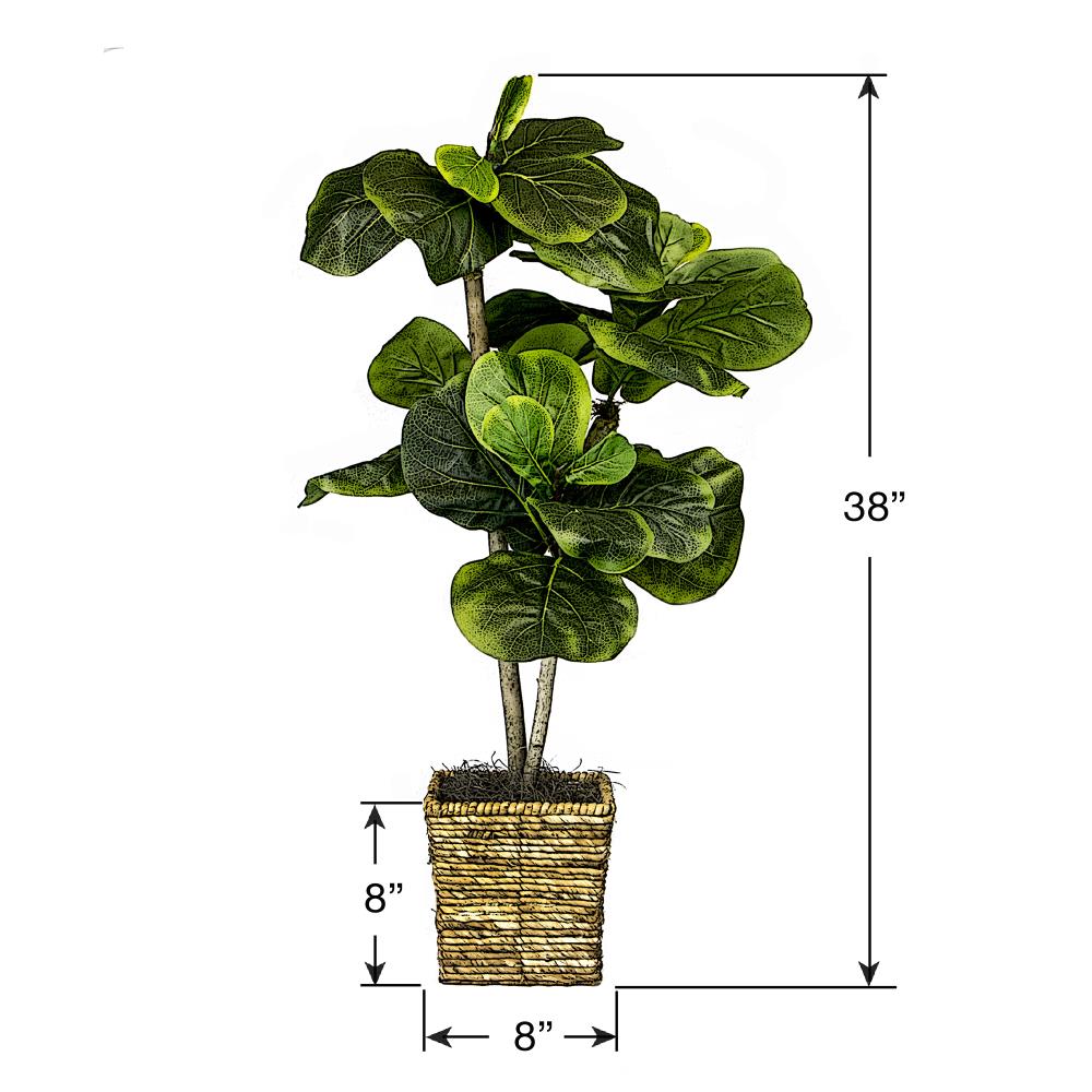 15 x 10 Artificial Fiddle Leaf Plant in Pot - Threshold