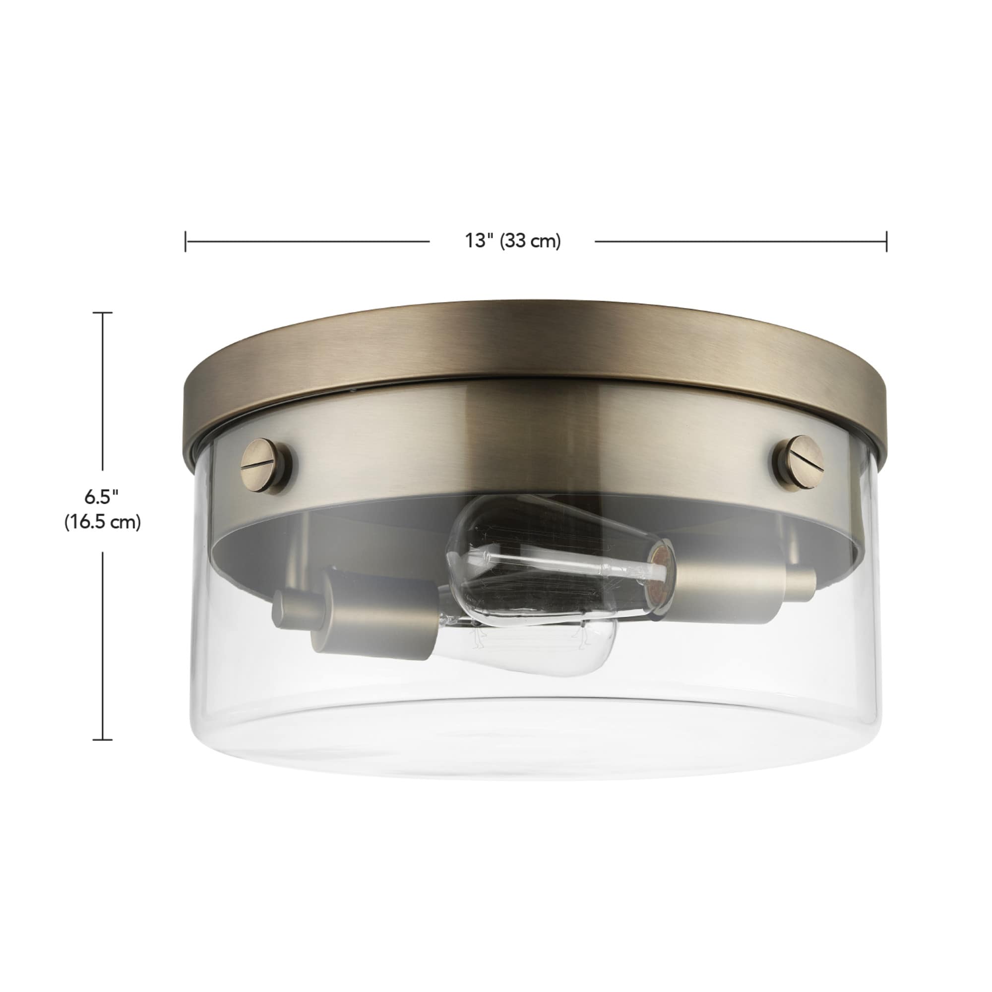Matte Black and Brass Modern Glam Globe Ceiling Light