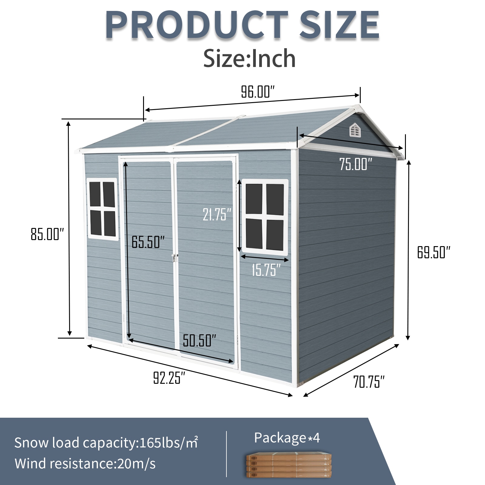 Mondawe MD-WWC00047 Vinyl-Resin-Storage-Buildings - View #8