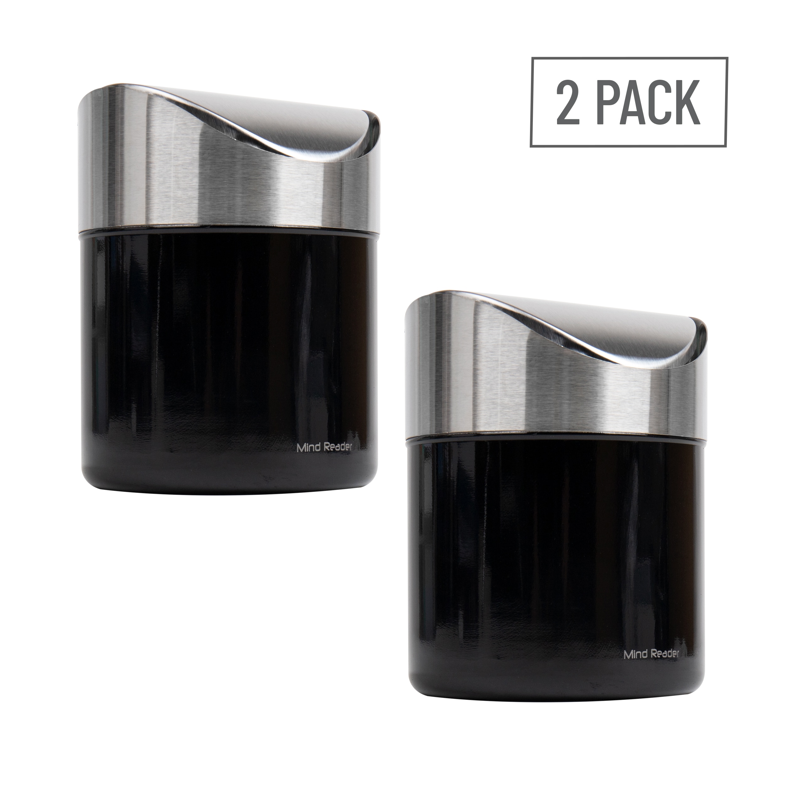 Mind Reader 2GARBASK-BLK Recycling-Bins - View #7
