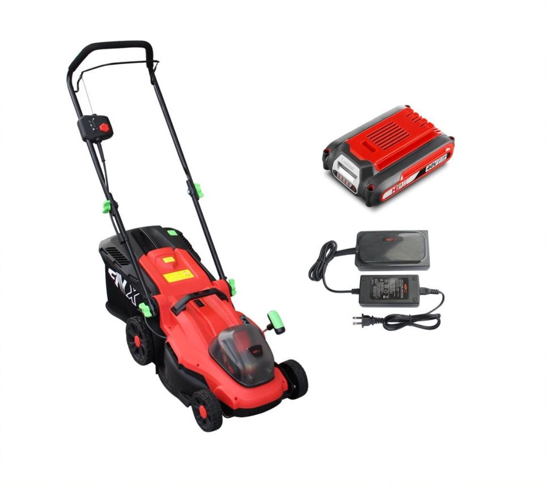 Sun Joe 24-volt 14-in Cordless Push Lawn Mower 5 Ah (1-Battery and