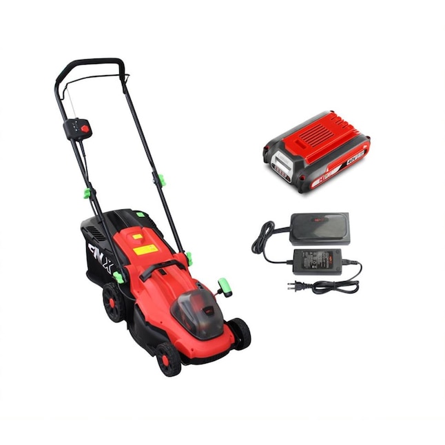 40-volt 14-in Cordless Push Lawn Mower 2.5 Ah (Battery and Charger  Included) in the Cordless Electric Push Lawn Mowers department at