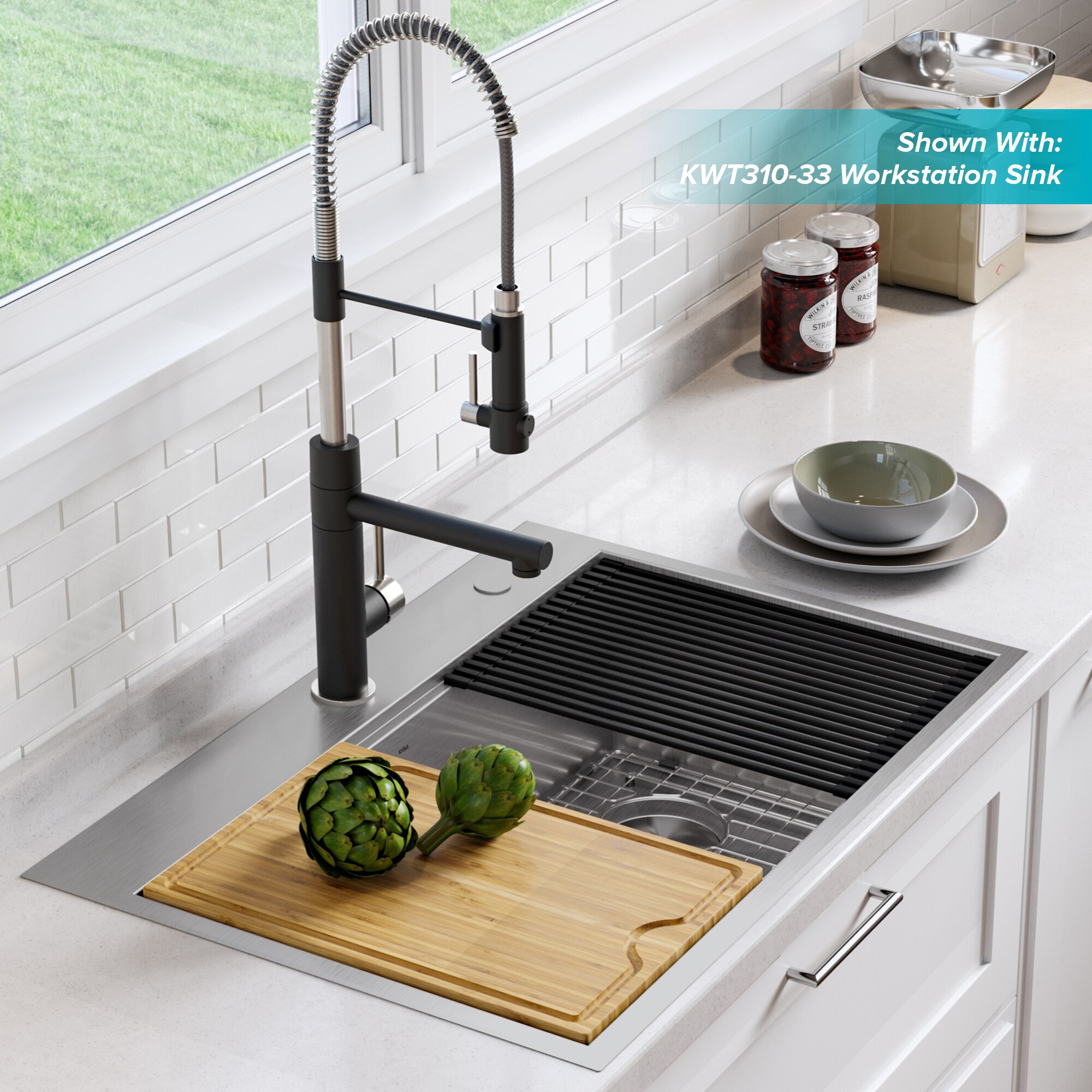Kraus KPF-1603SFSMB Kitchen-Faucets - View #14